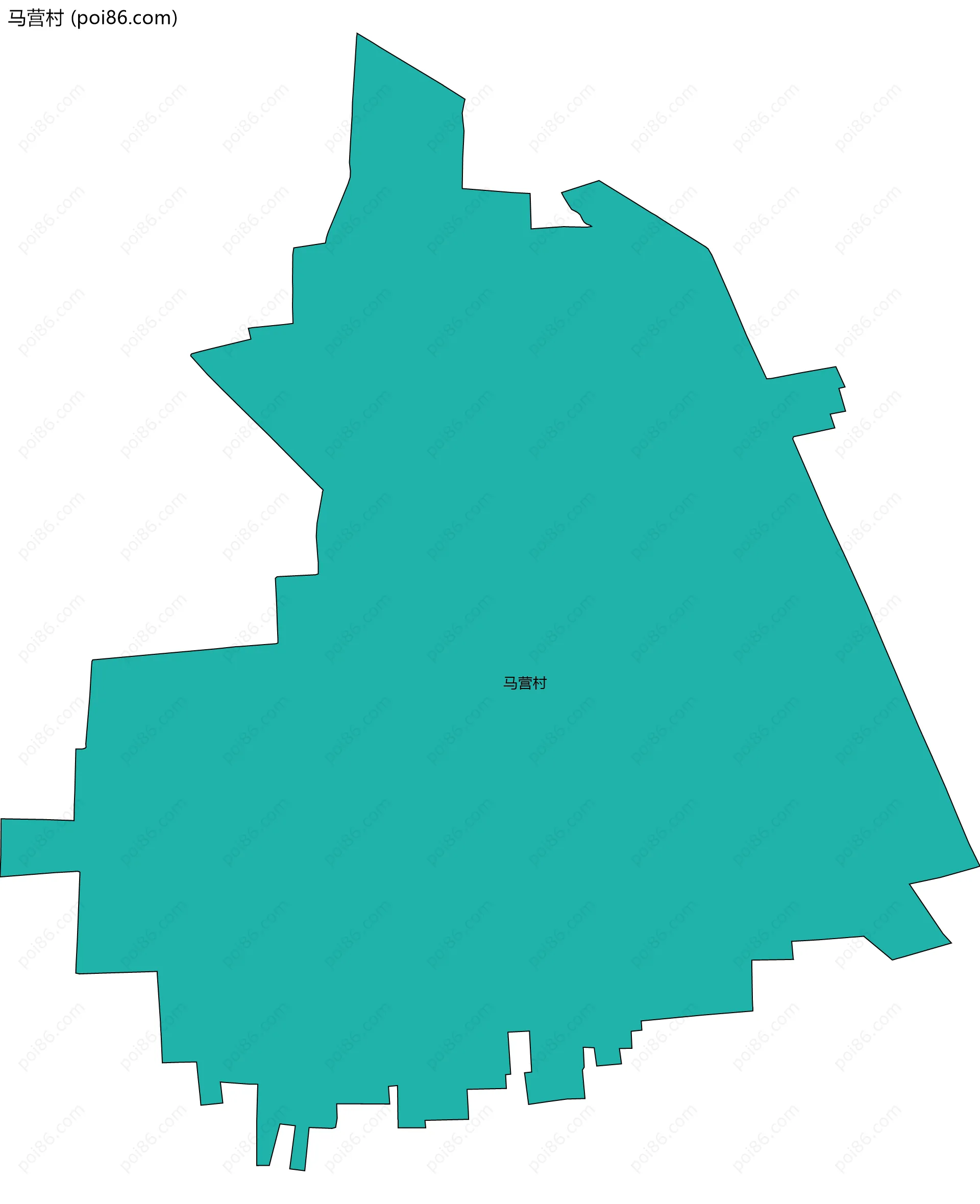 马营村边界地图