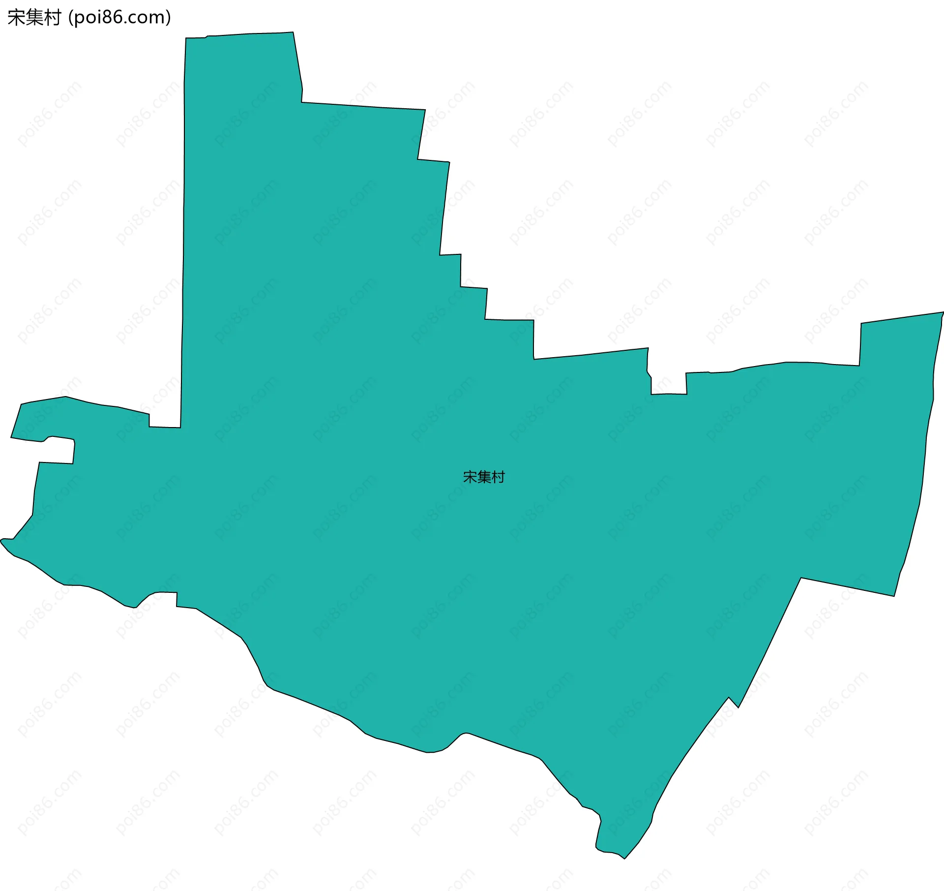 宋集村边界地图