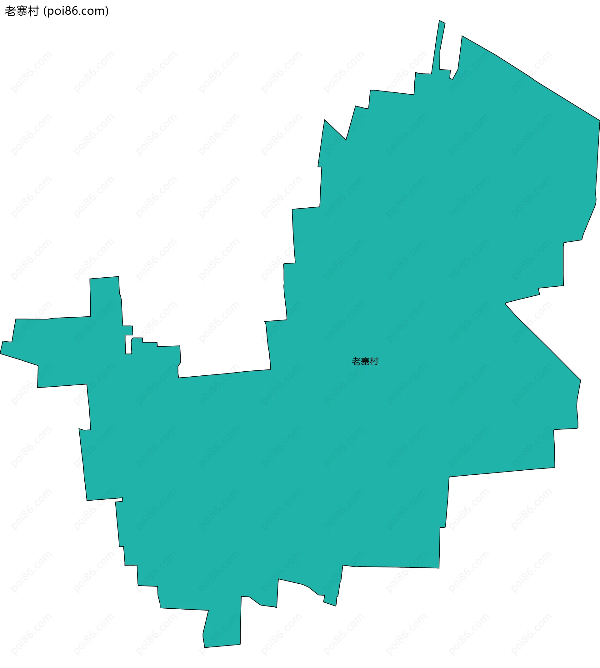 老寨村边界地图