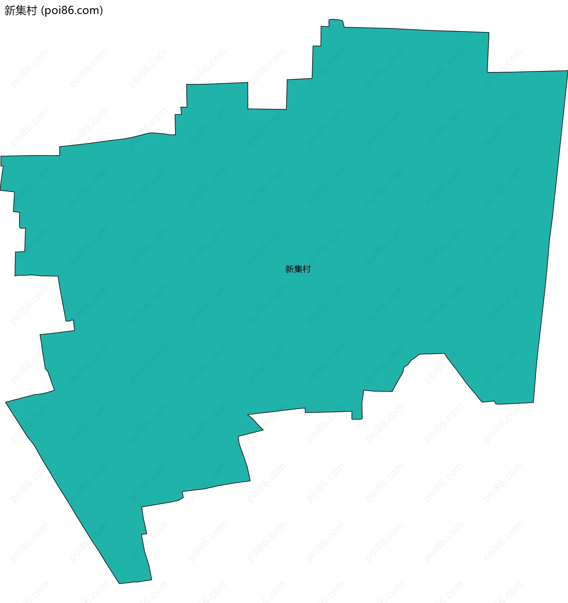 新集村边界地图