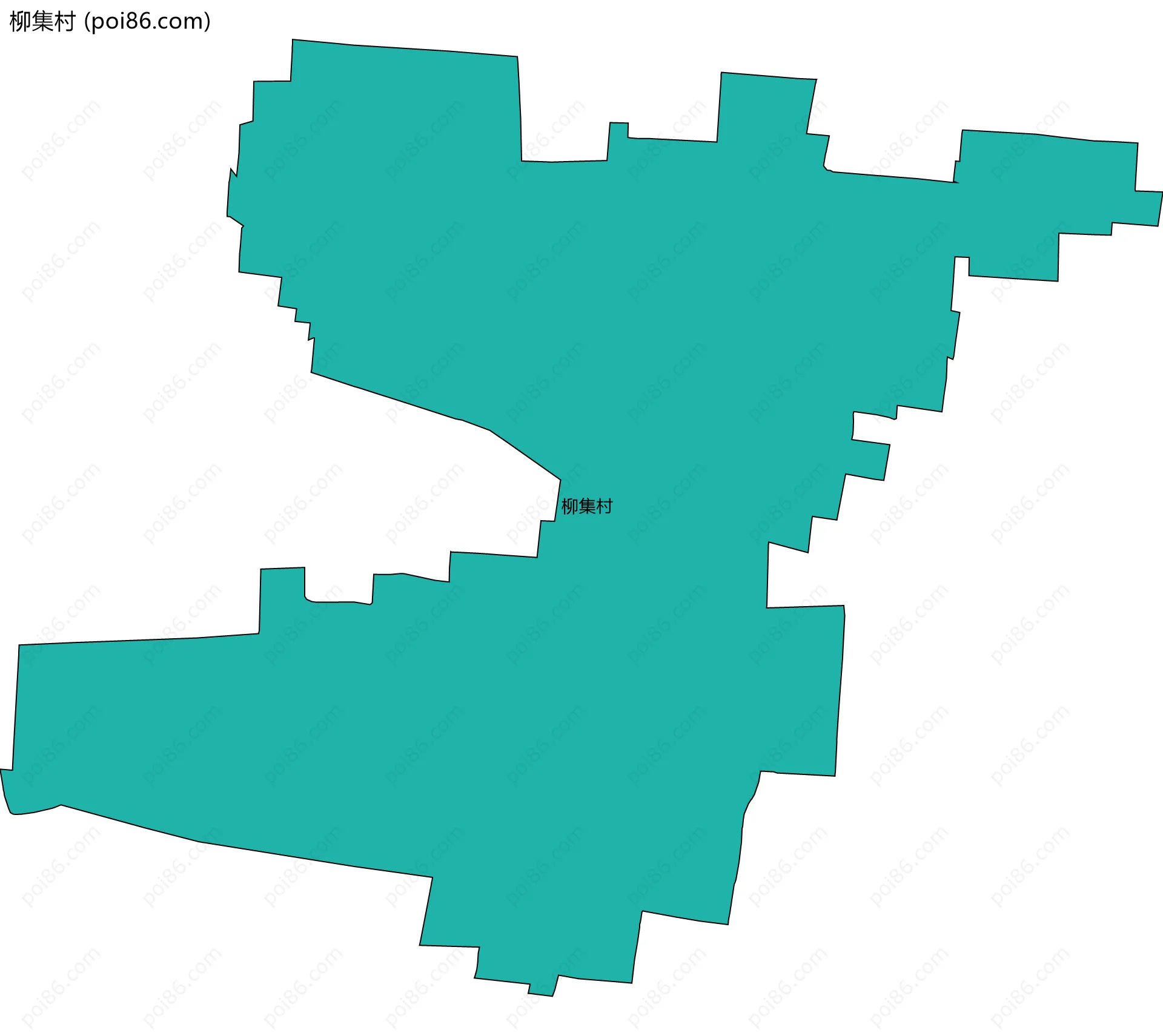 柳集村边界地图