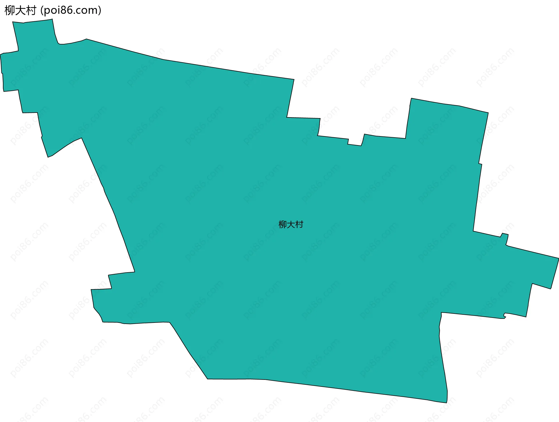 柳大村边界地图