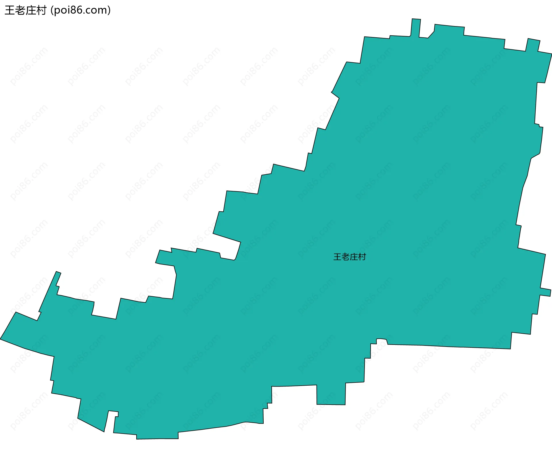 王老庄村边界地图