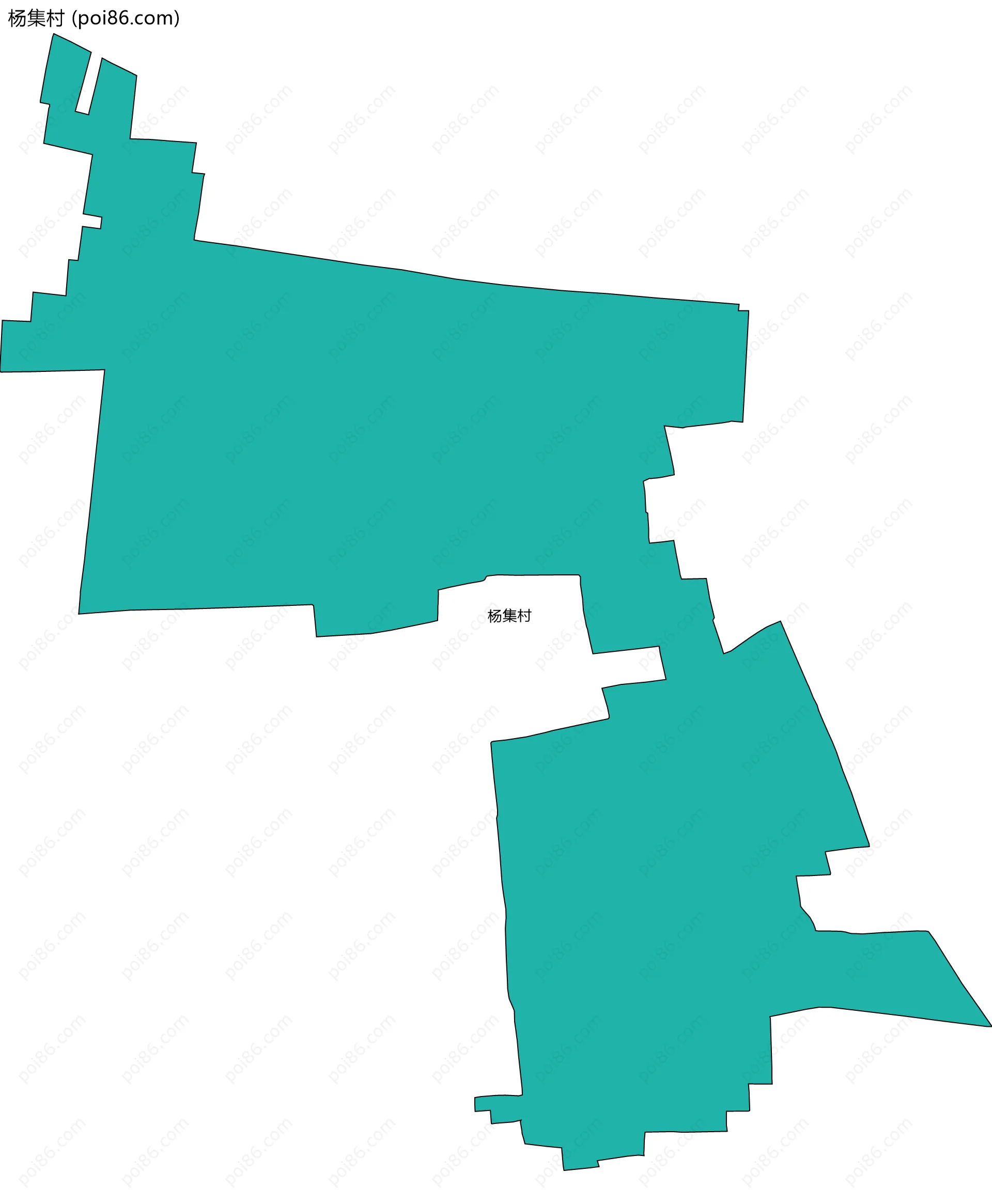 杨集村边界地图