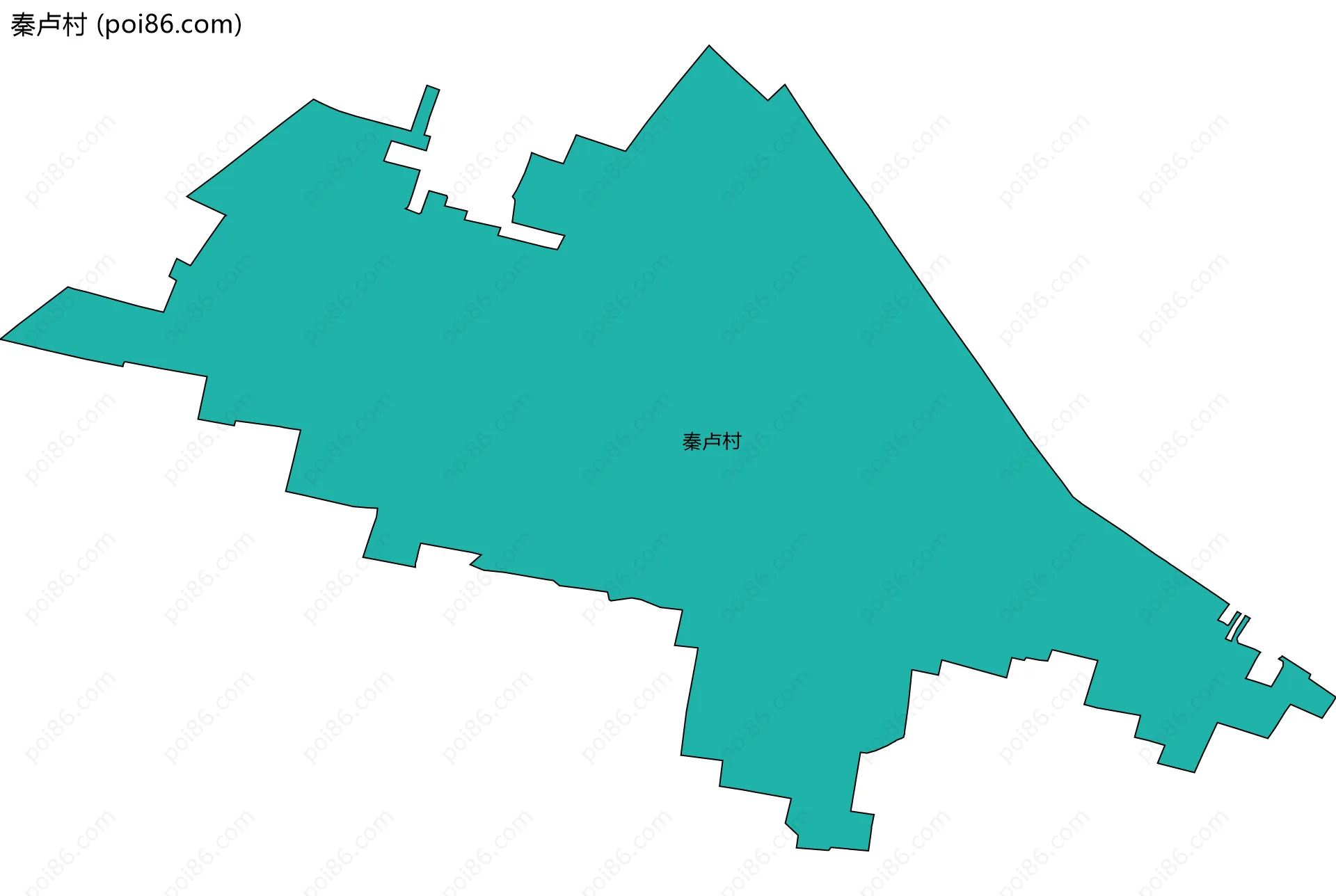 秦卢村边界地图