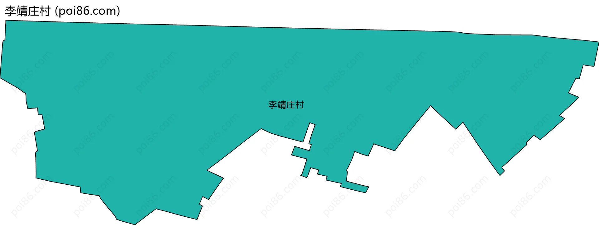李靖庄村边界地图