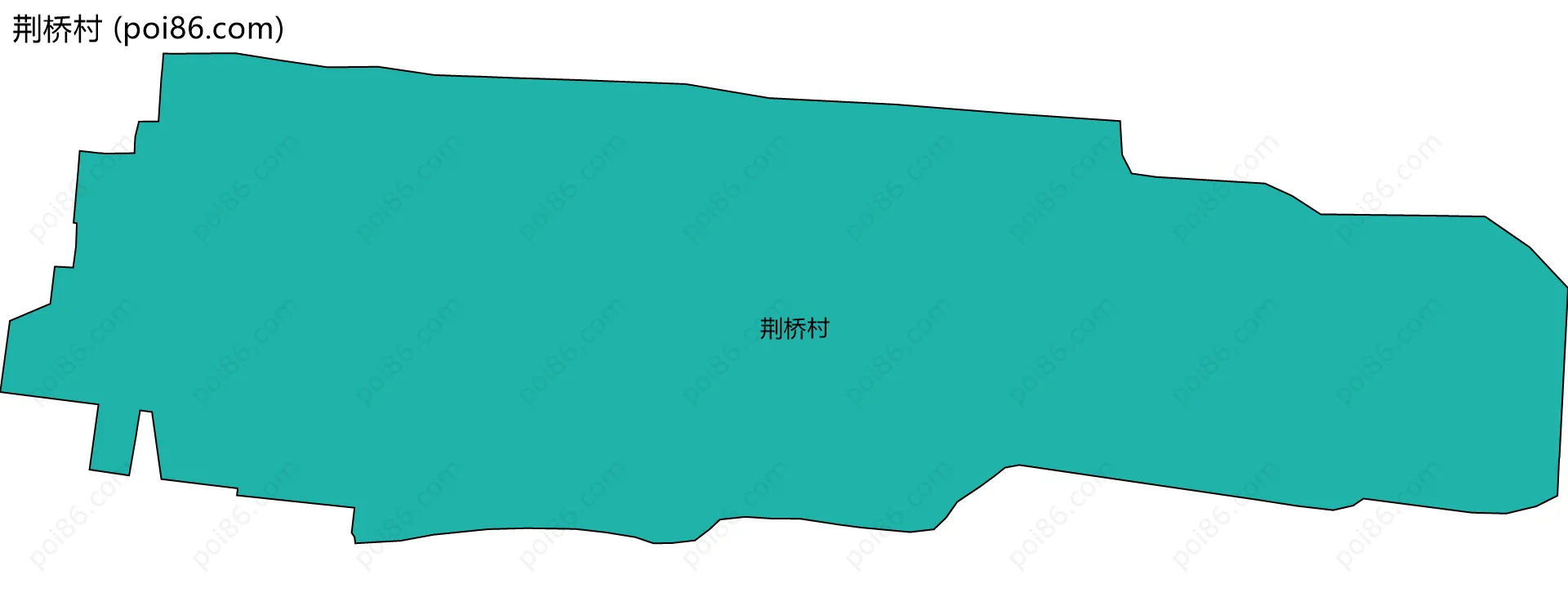 荆桥村边界地图