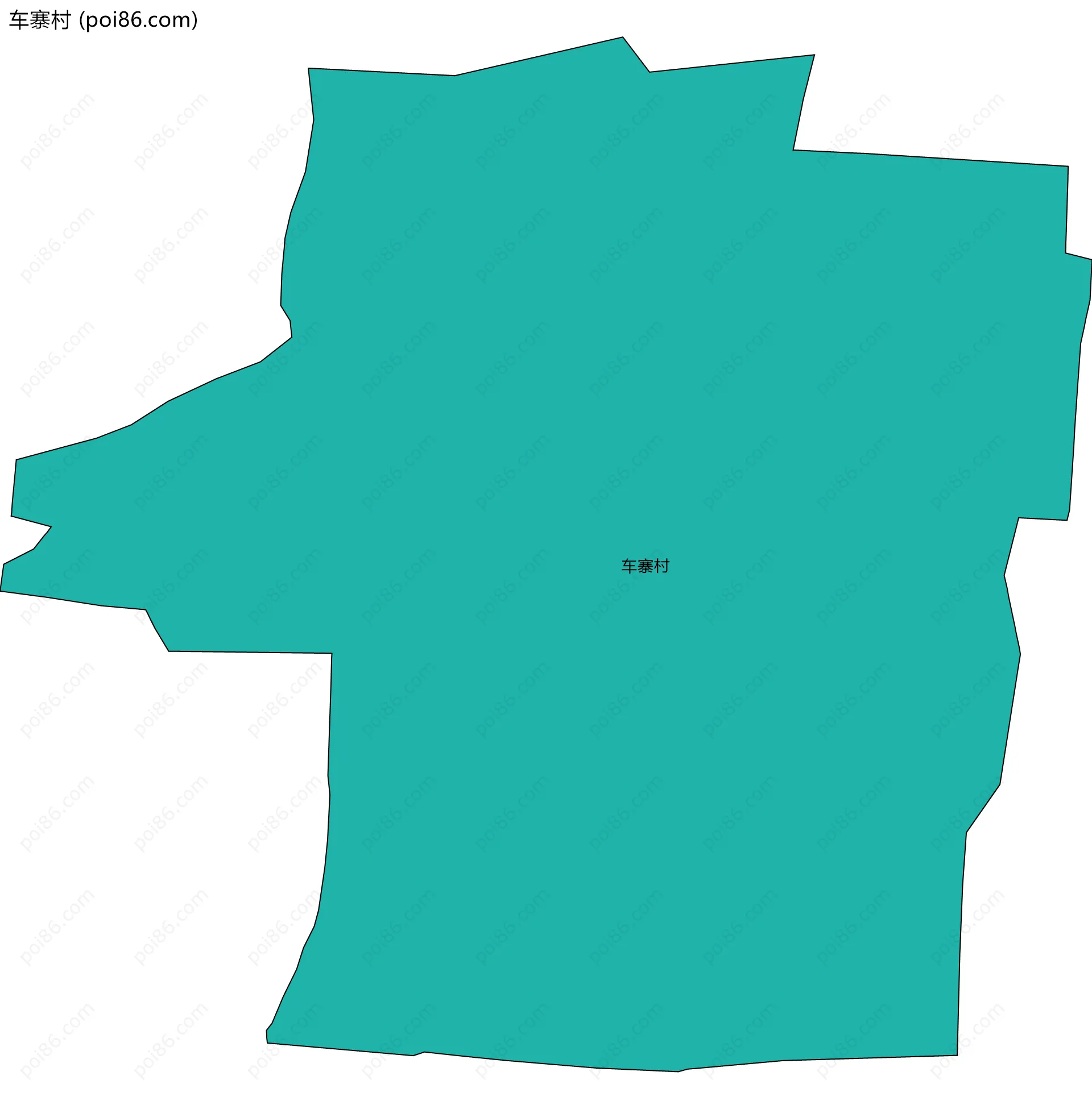 车寨村边界地图