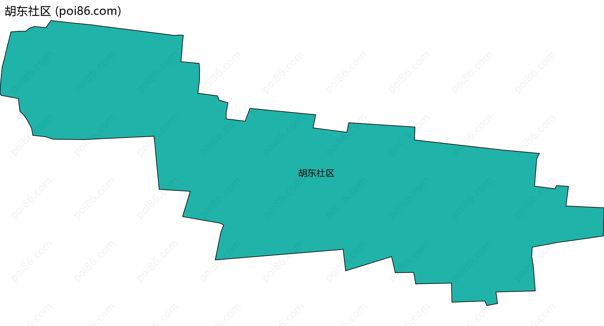 胡东社区边界地图