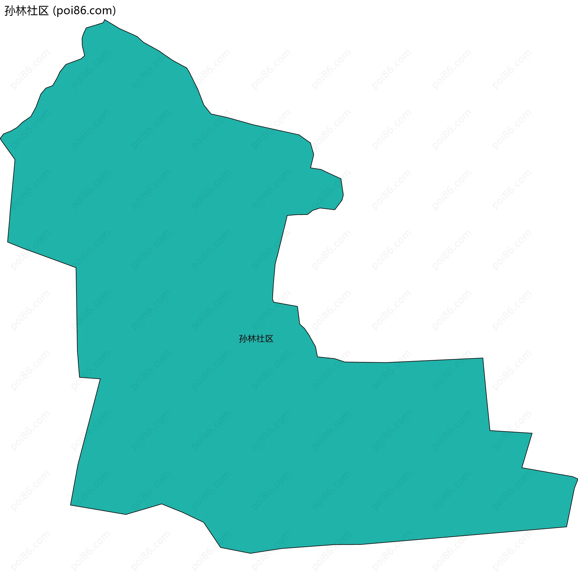 孙林社区边界地图