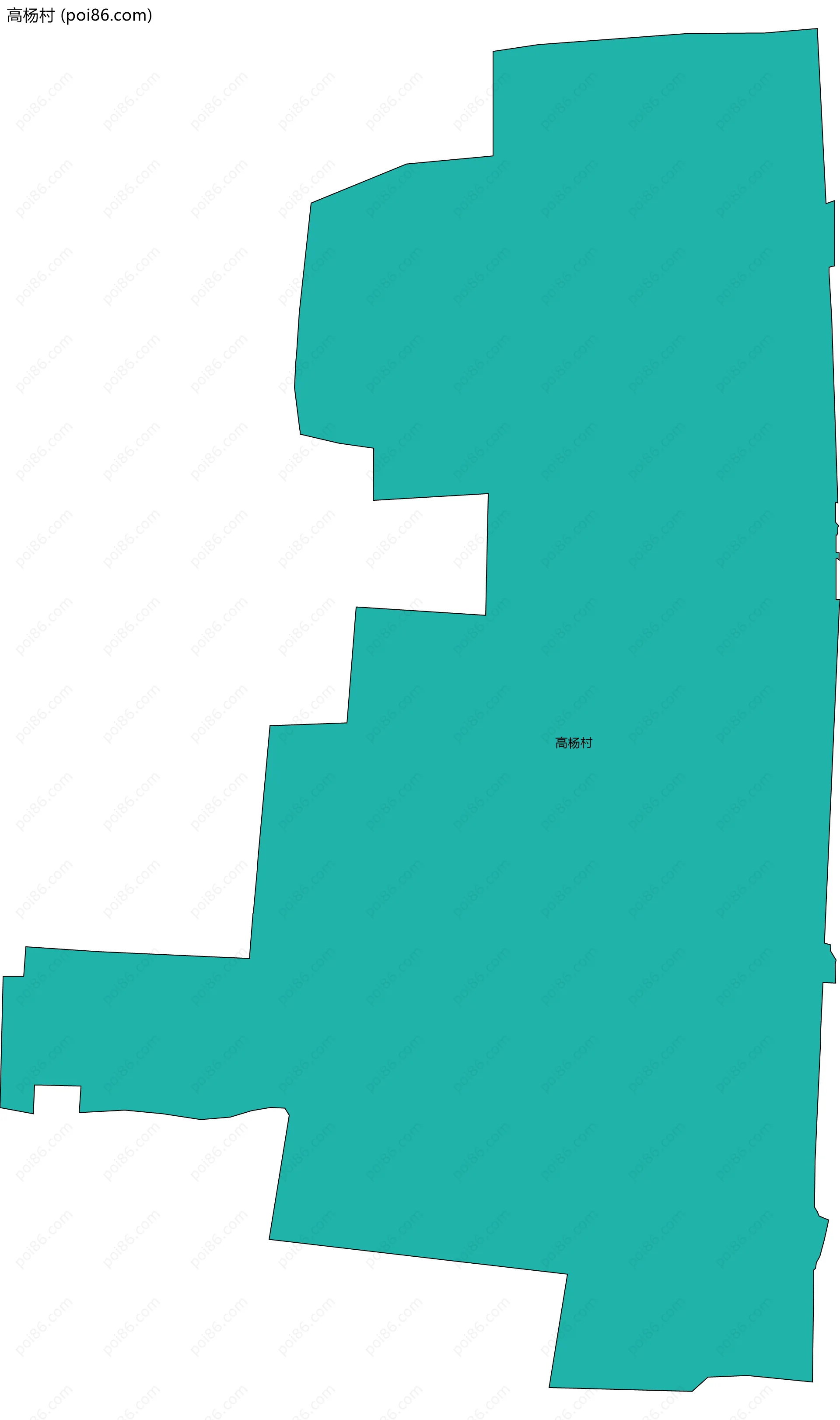 高杨村边界地图