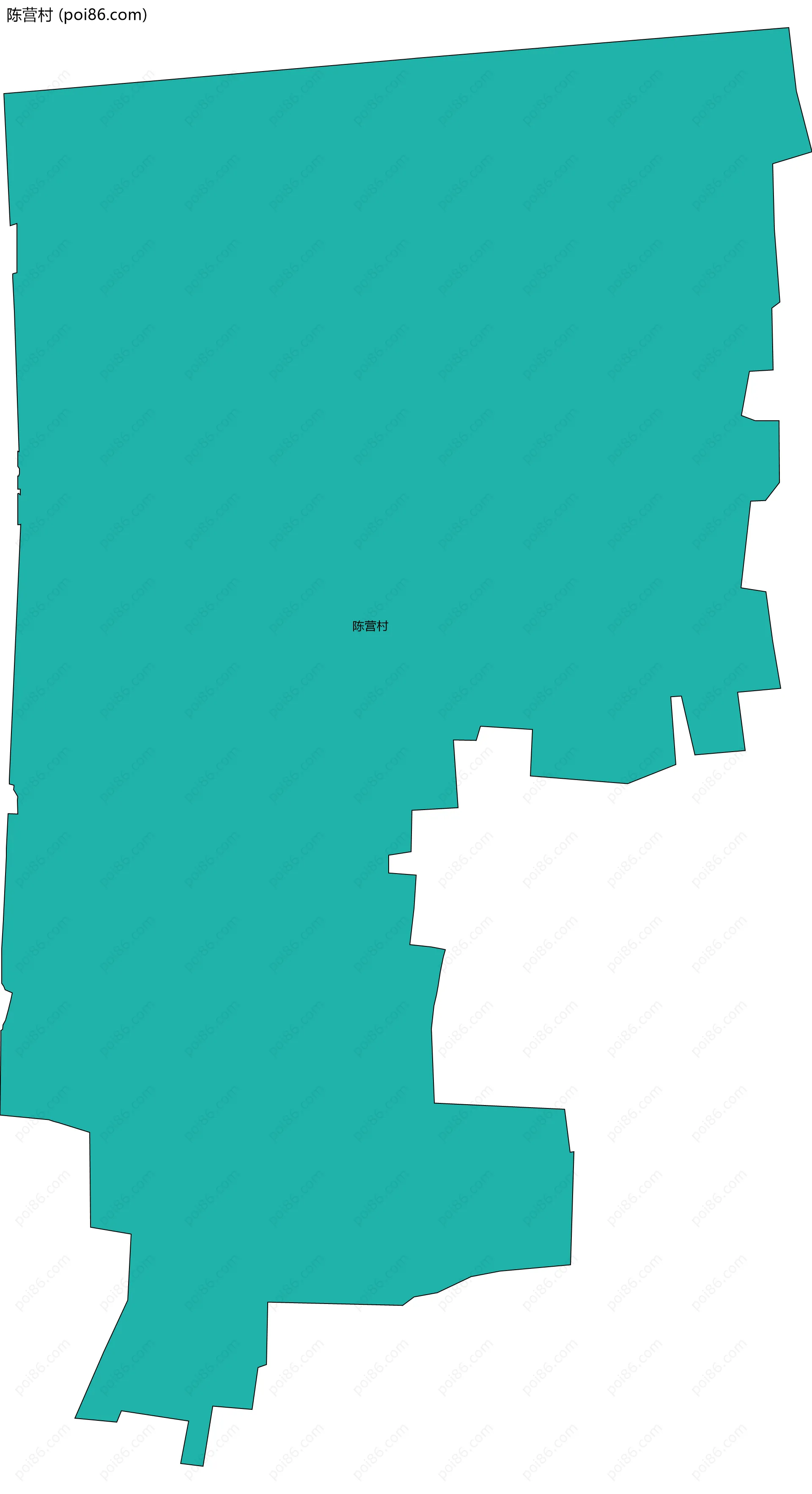 陈营村边界地图