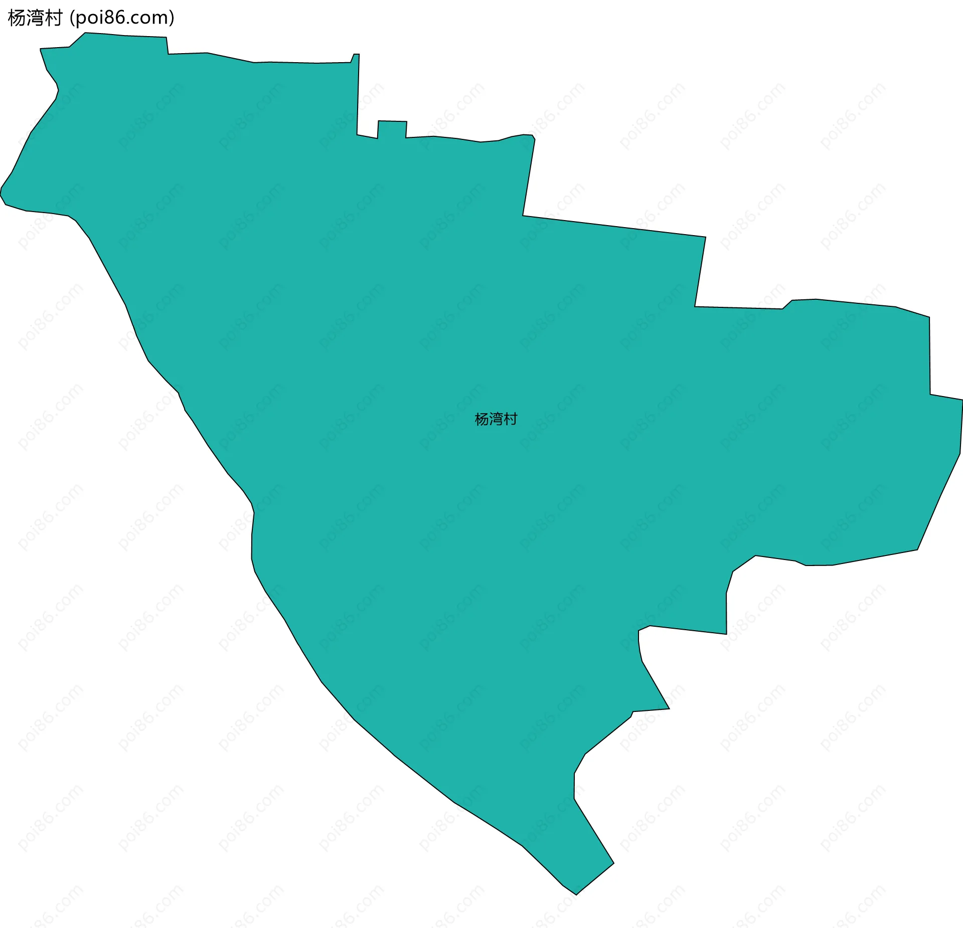 杨湾村边界地图