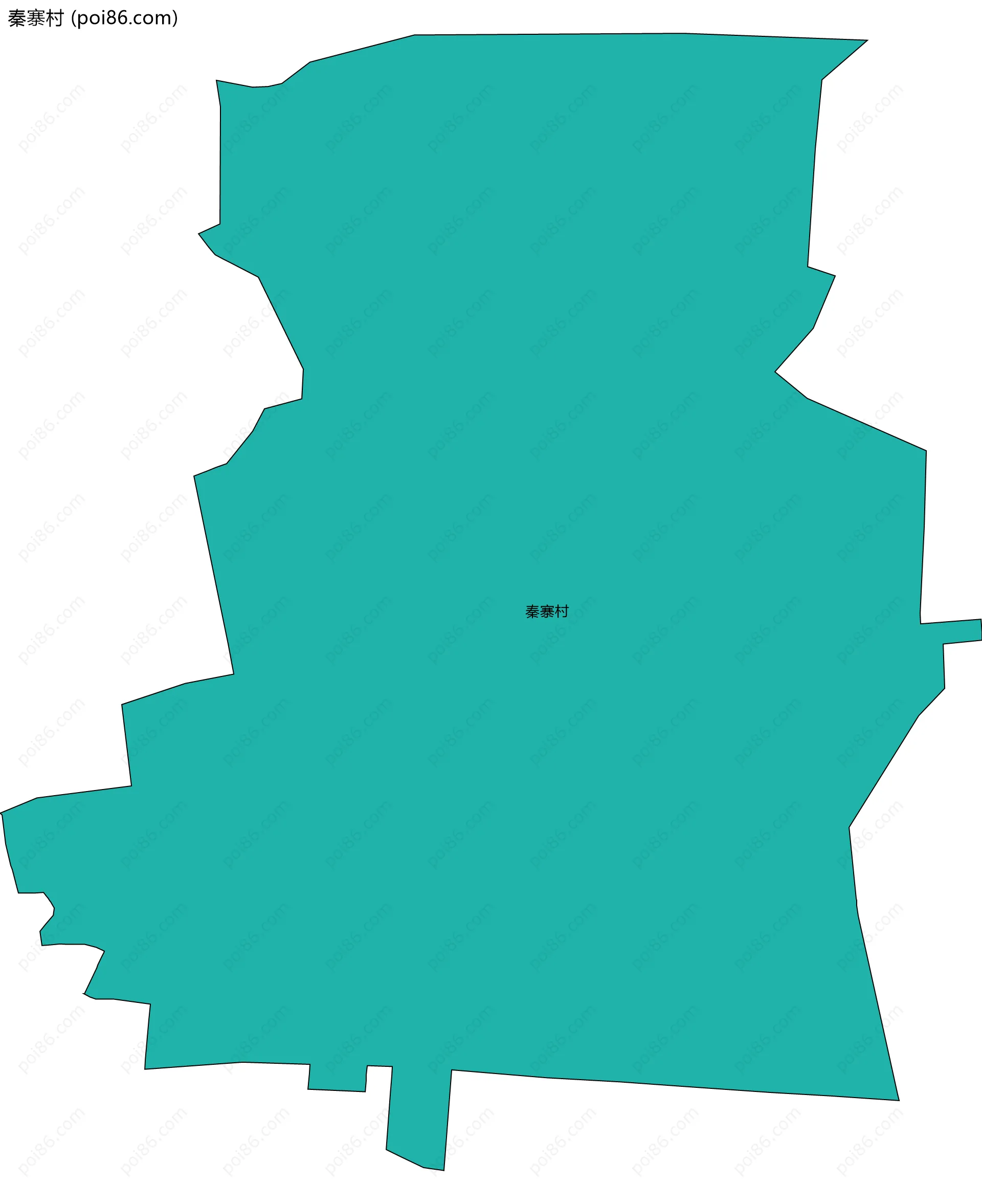 秦寨村边界地图