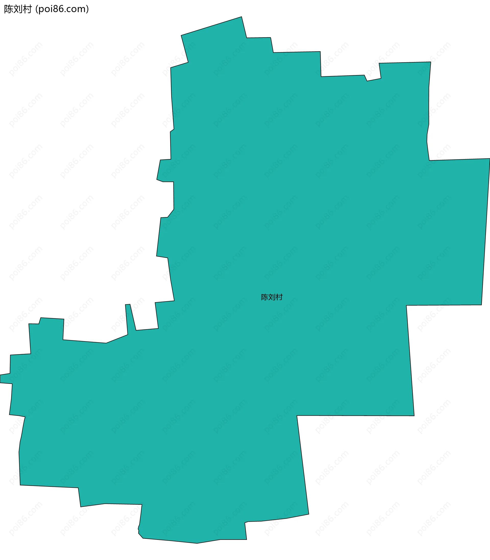 陈刘村边界地图