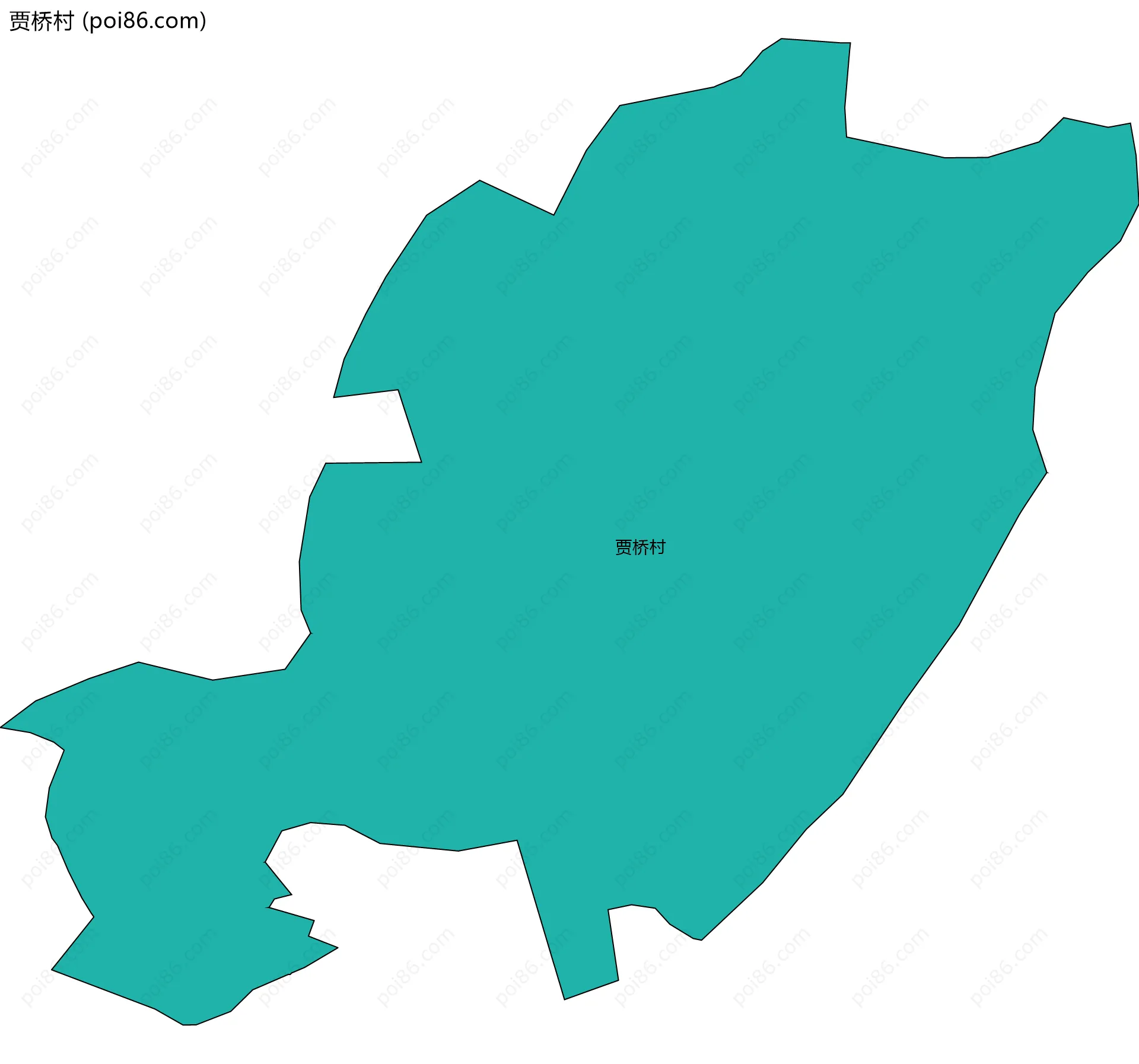 贾桥村边界地图