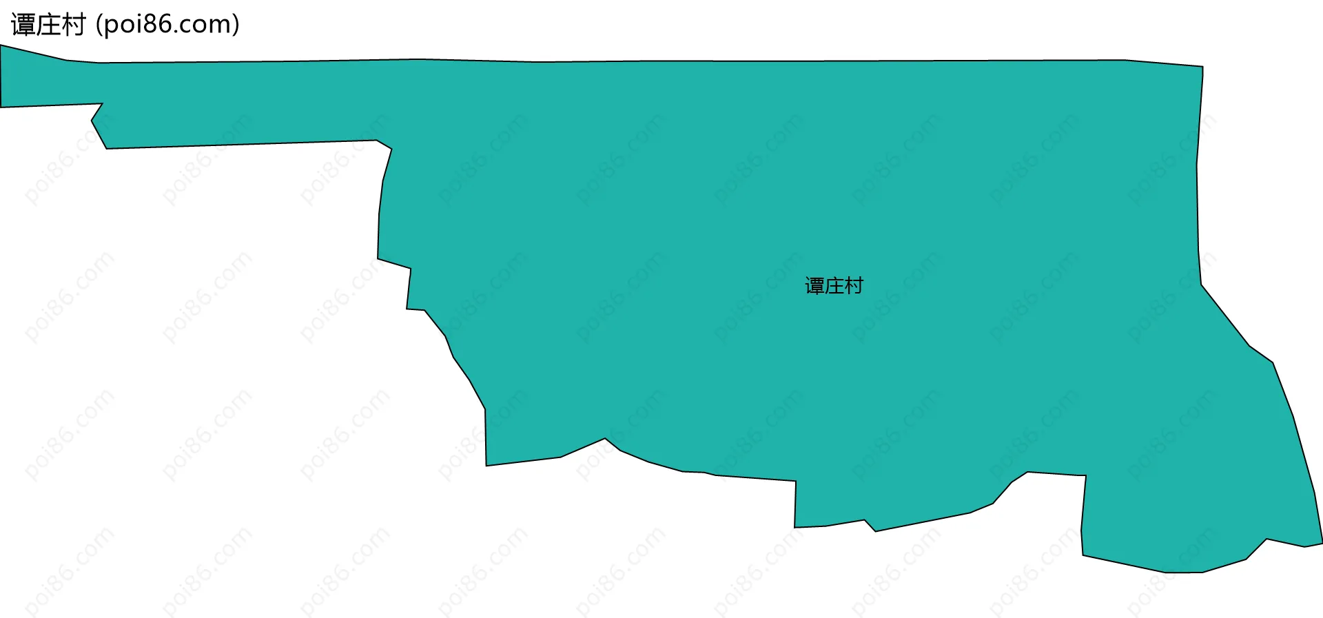 谭庄村边界地图