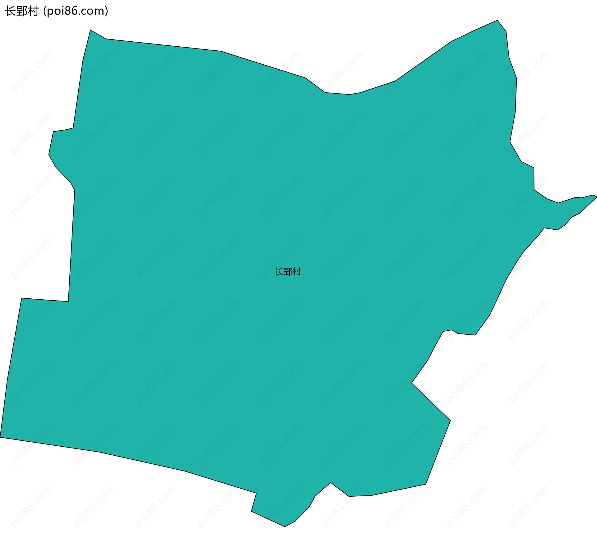 长郢村边界地图
