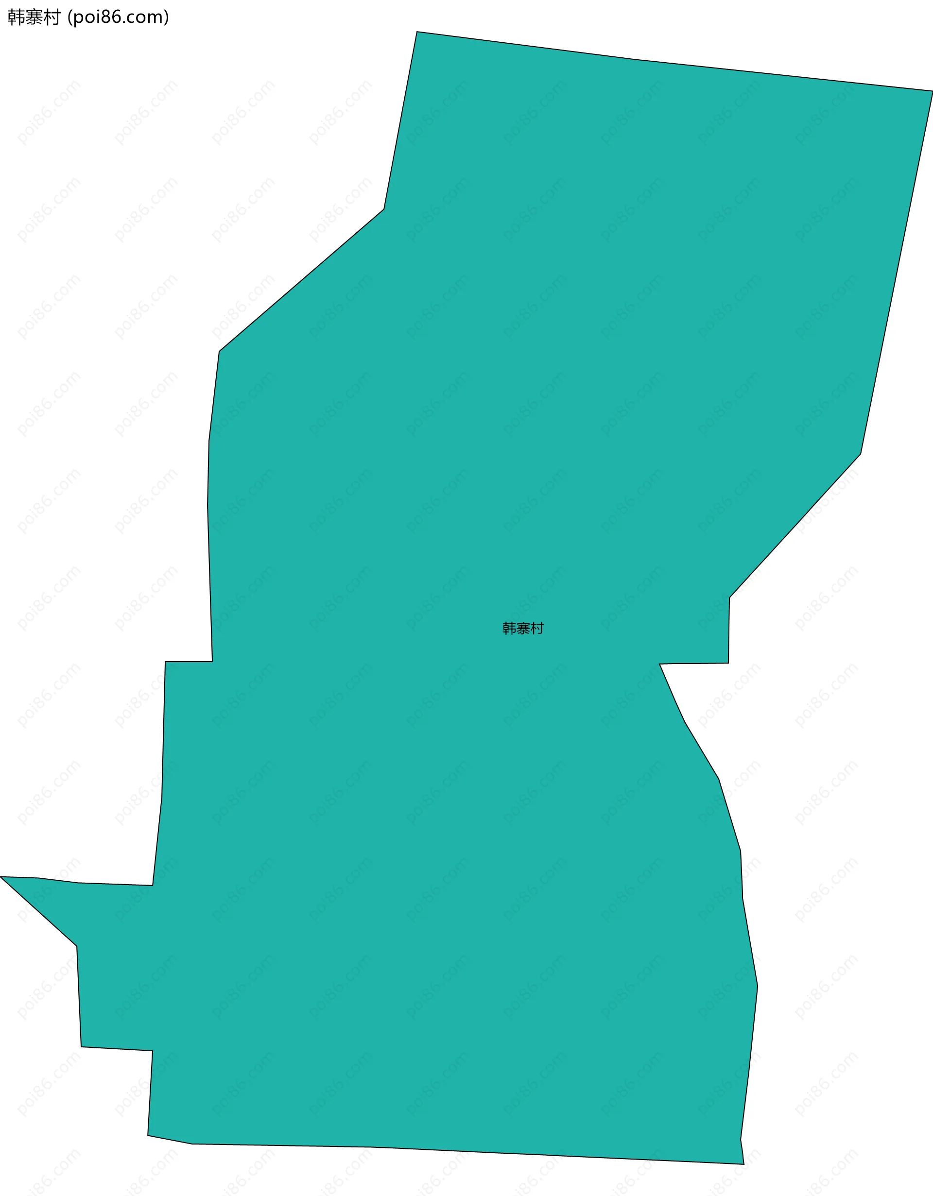 韩寨村边界地图