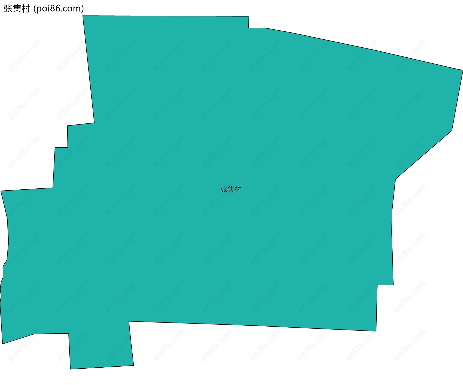 张集村边界地图