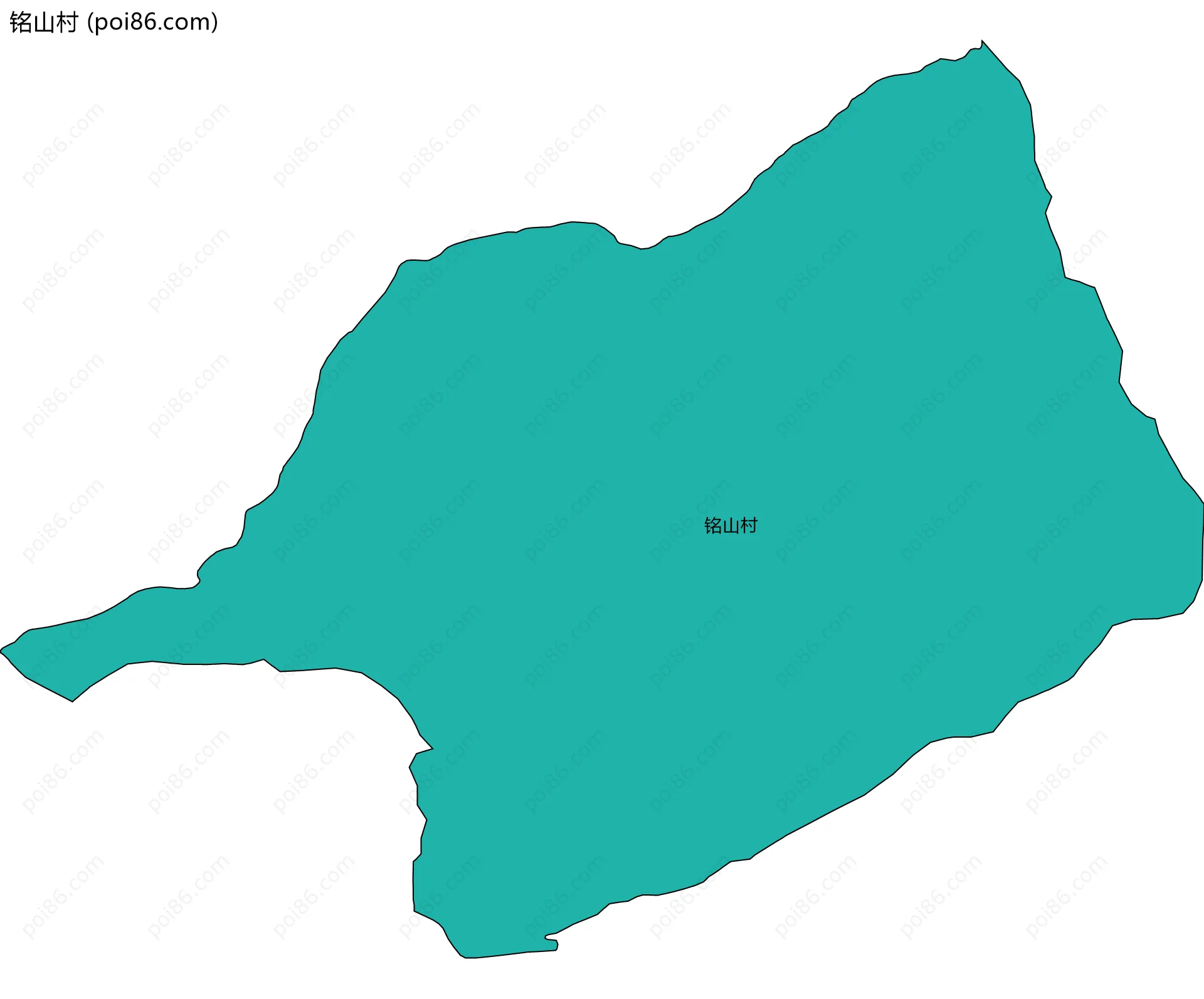 铭山村边界地图