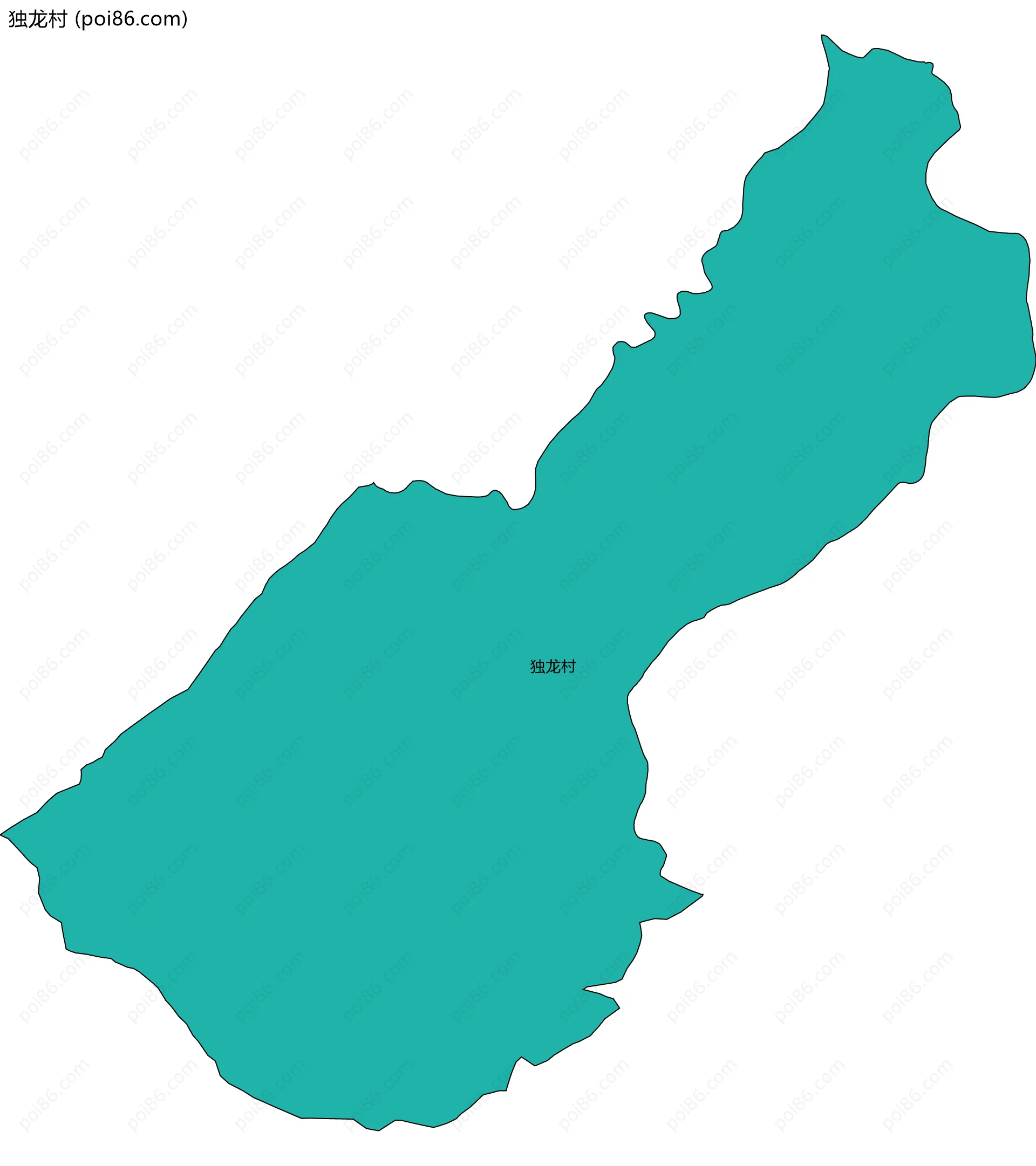 独龙村边界地图