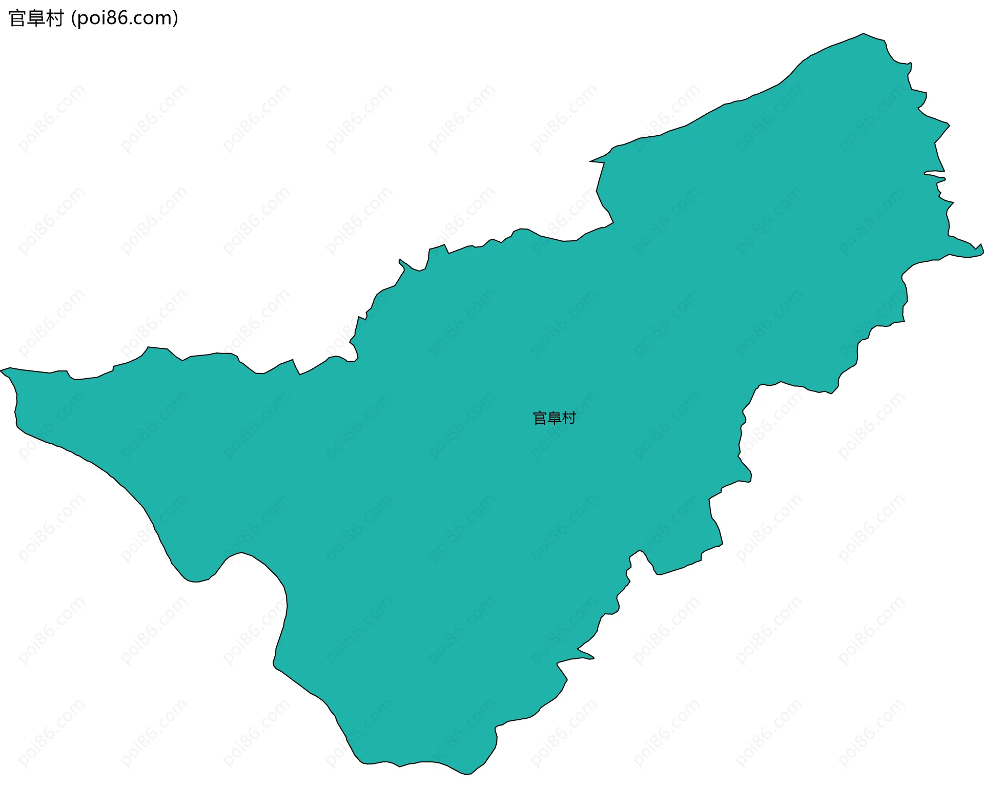 官阜村边界地图