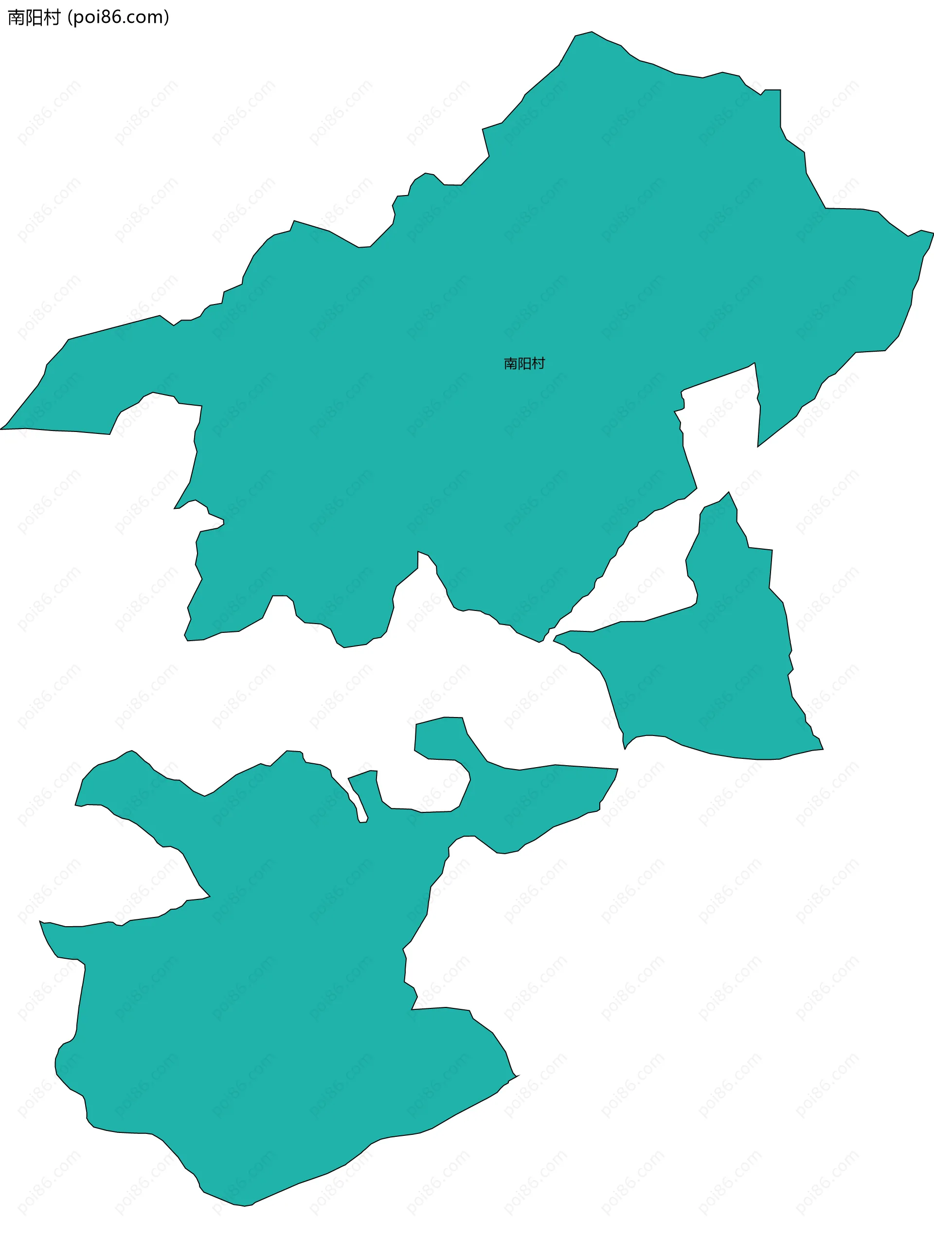 南阳村边界地图