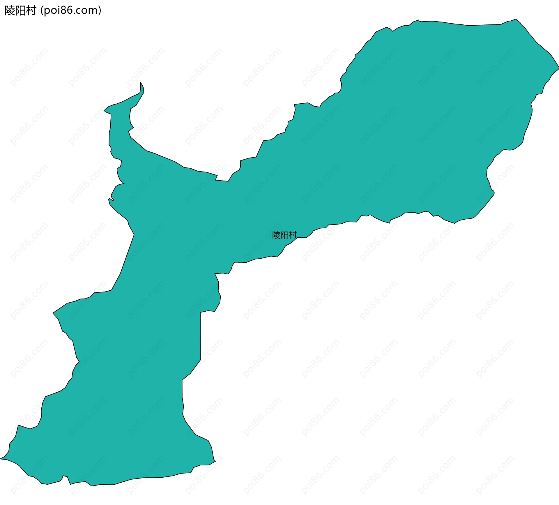 陵阳村边界地图