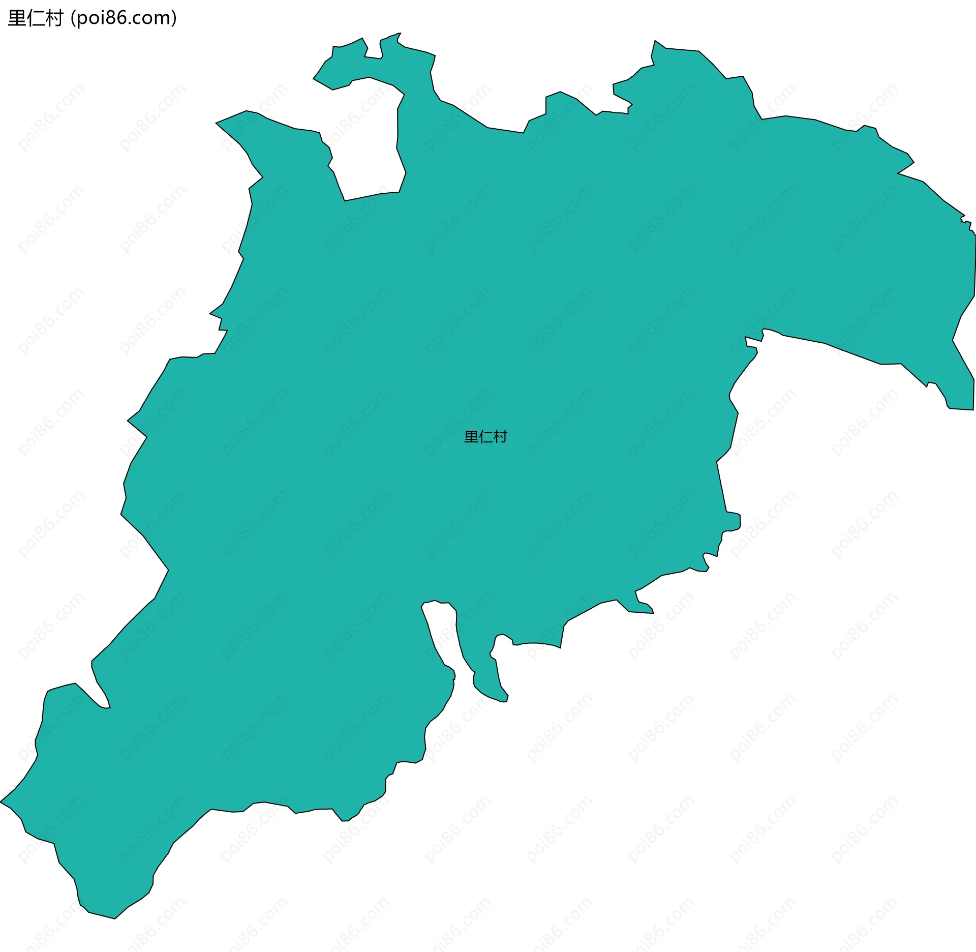 里仁村边界地图