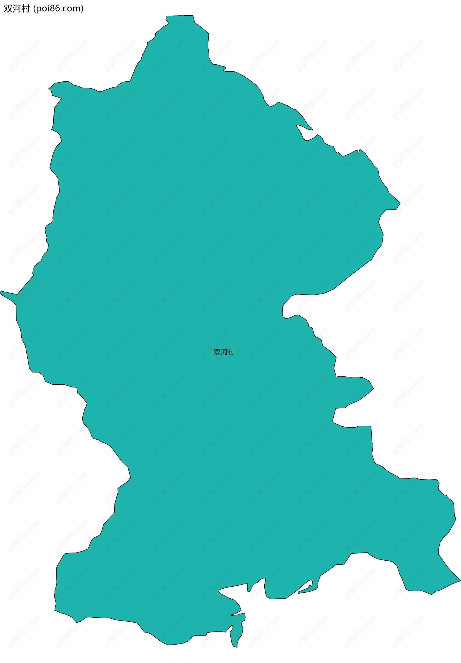 双河村边界地图