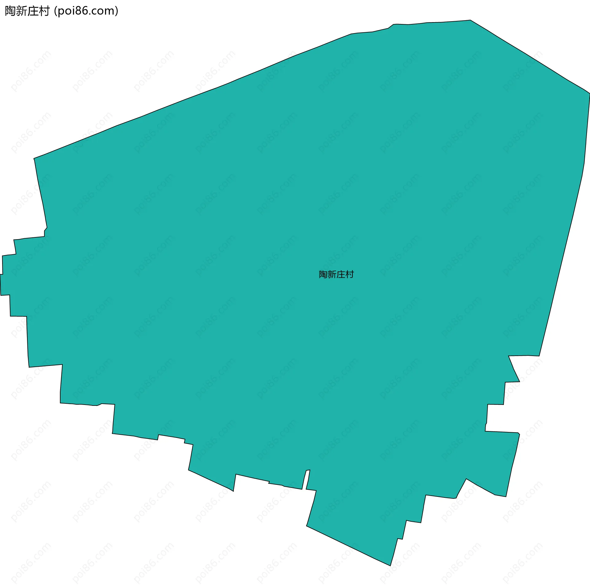 陶新庄村边界地图