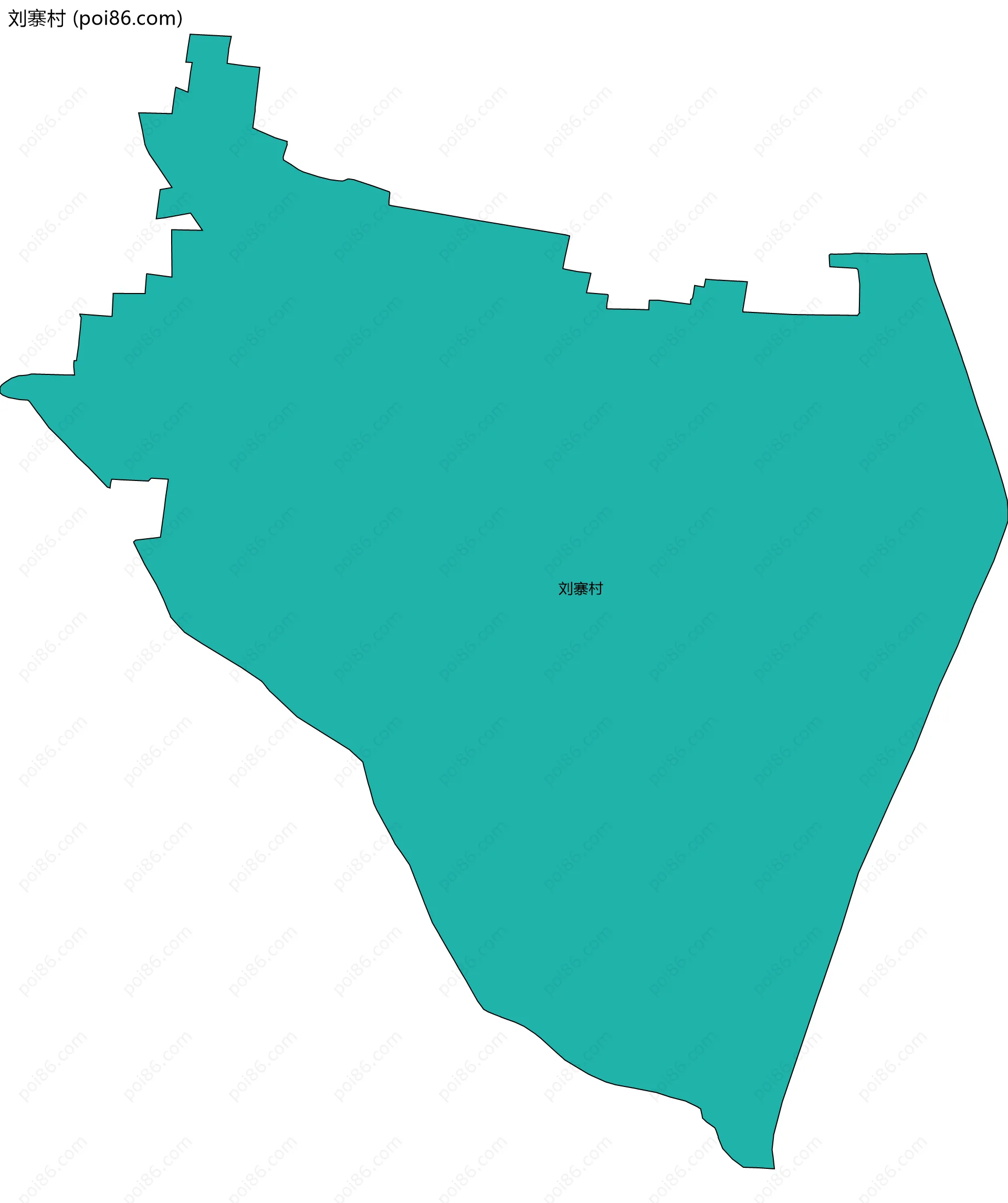 刘寨村边界地图