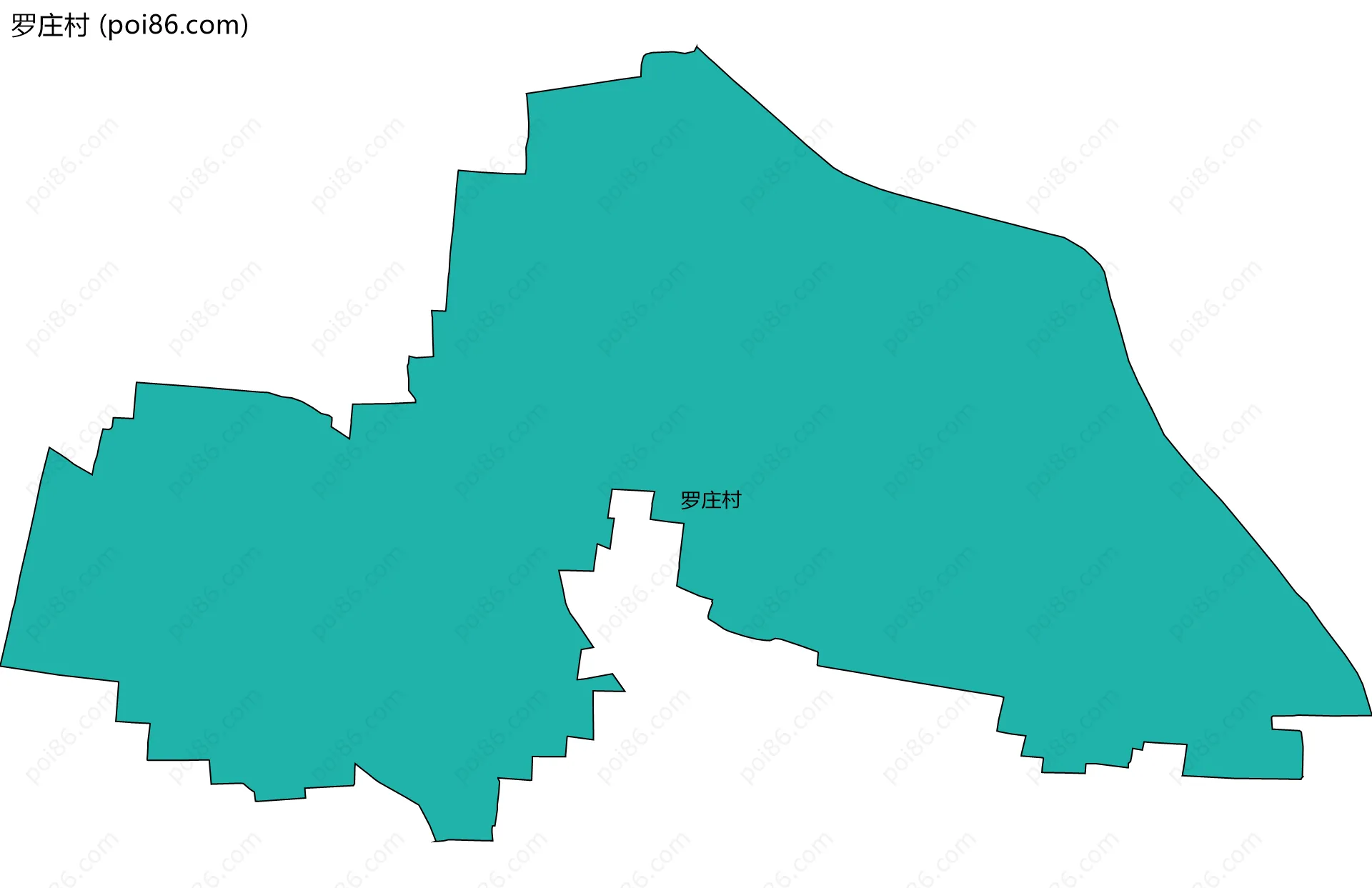 罗庄村边界地图