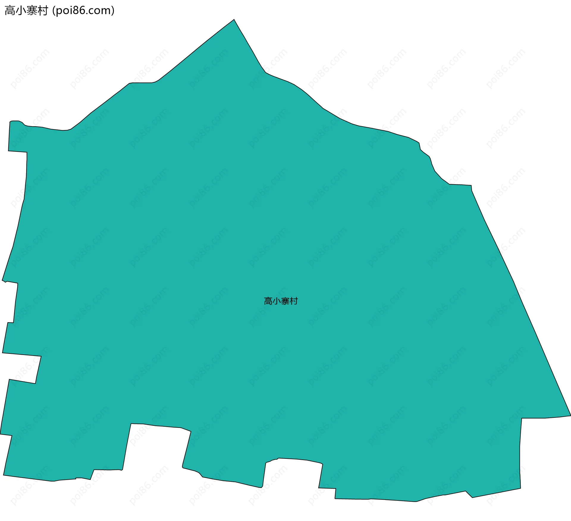 高小寨村边界地图