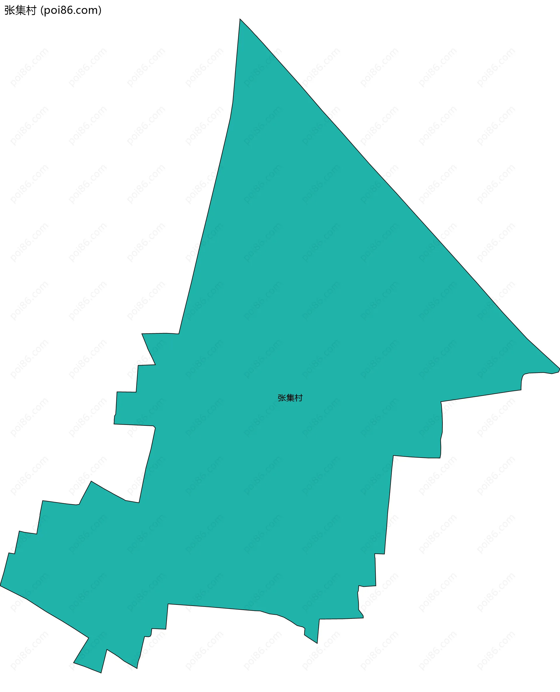 张集村边界地图