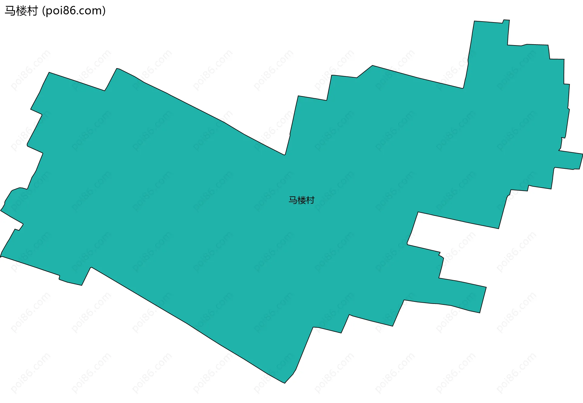 马楼村边界地图