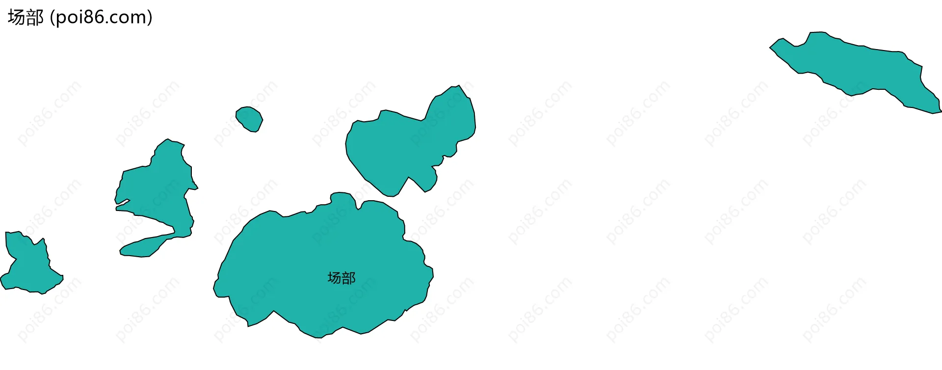 场部边界地图