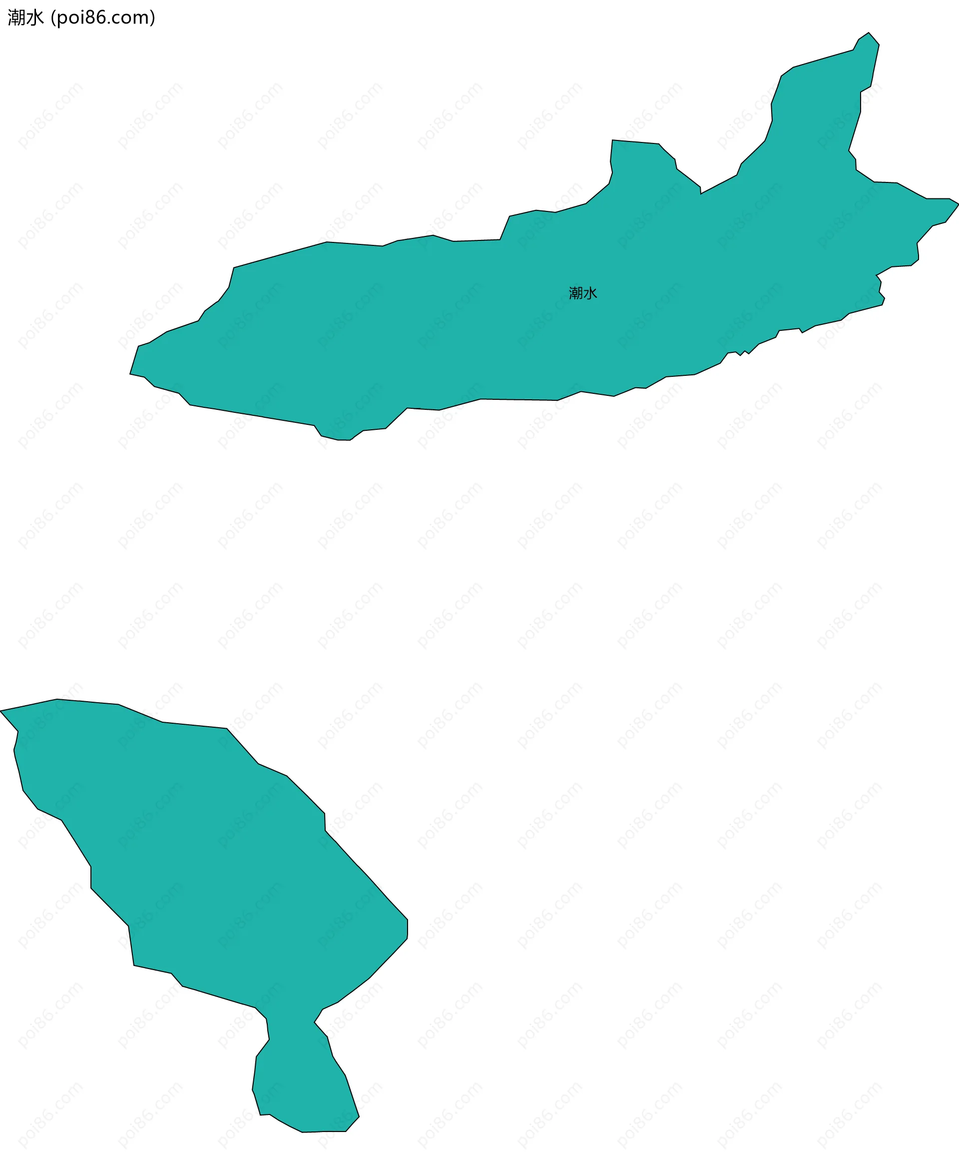 潮水边界地图