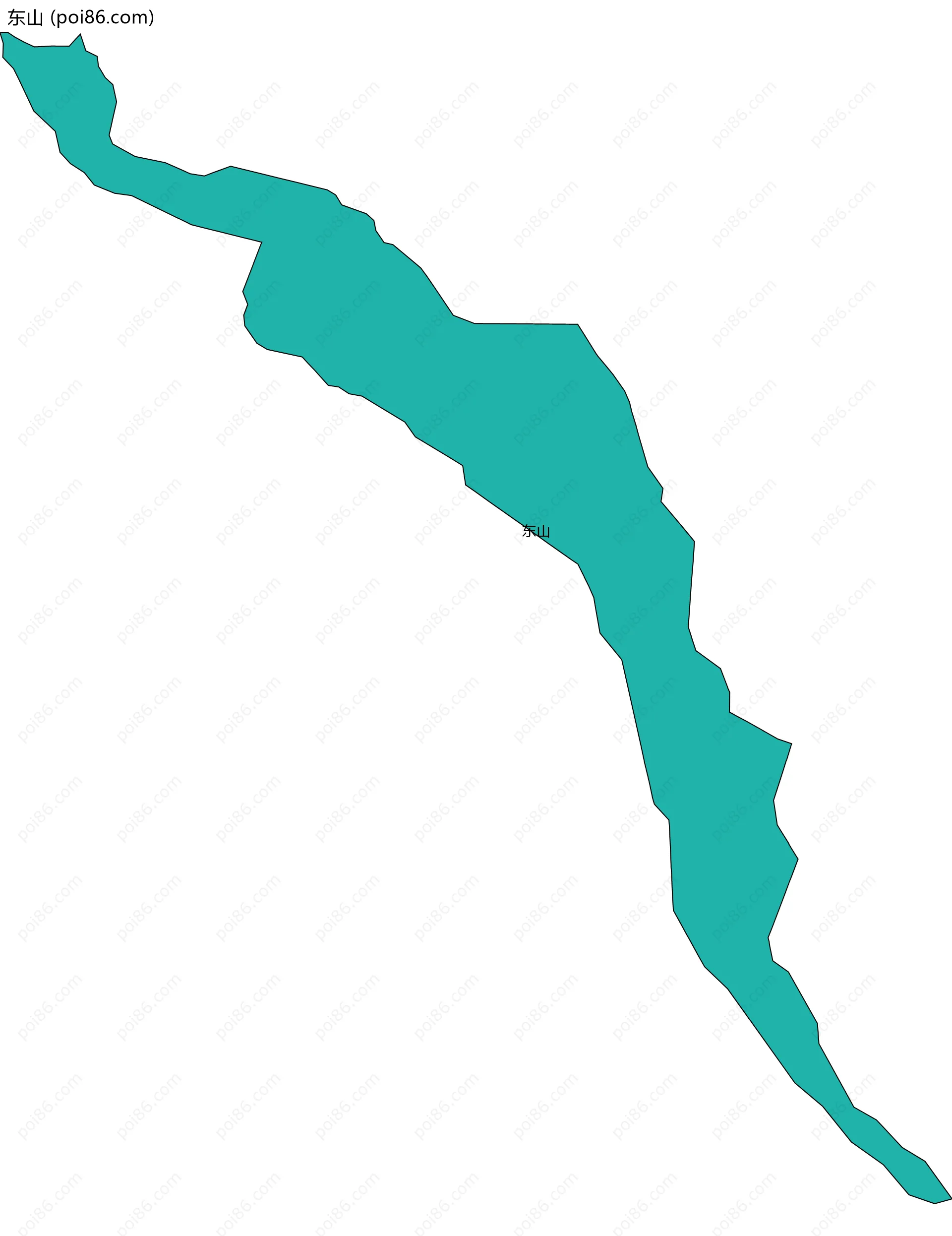 东山边界地图