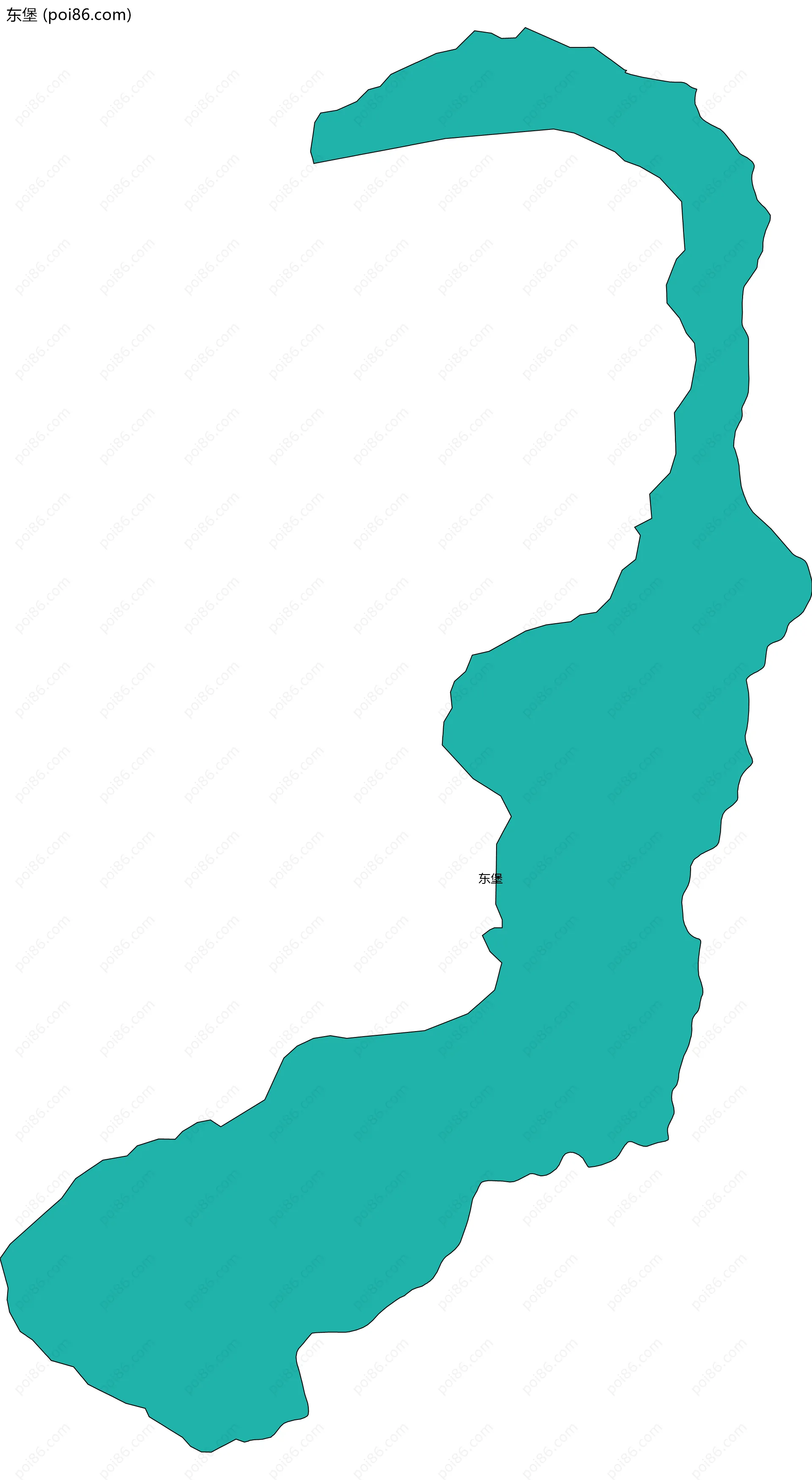 东堡边界地图