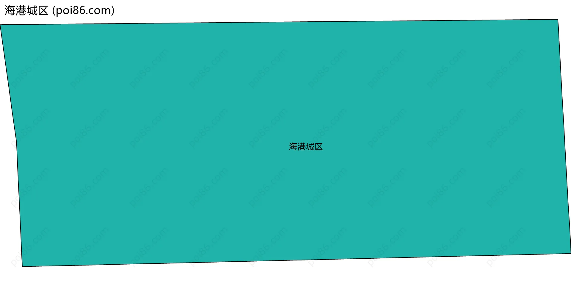 海港城区边界地图