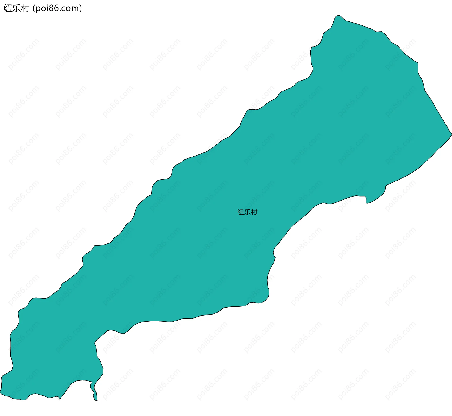 纽乐村边界地图