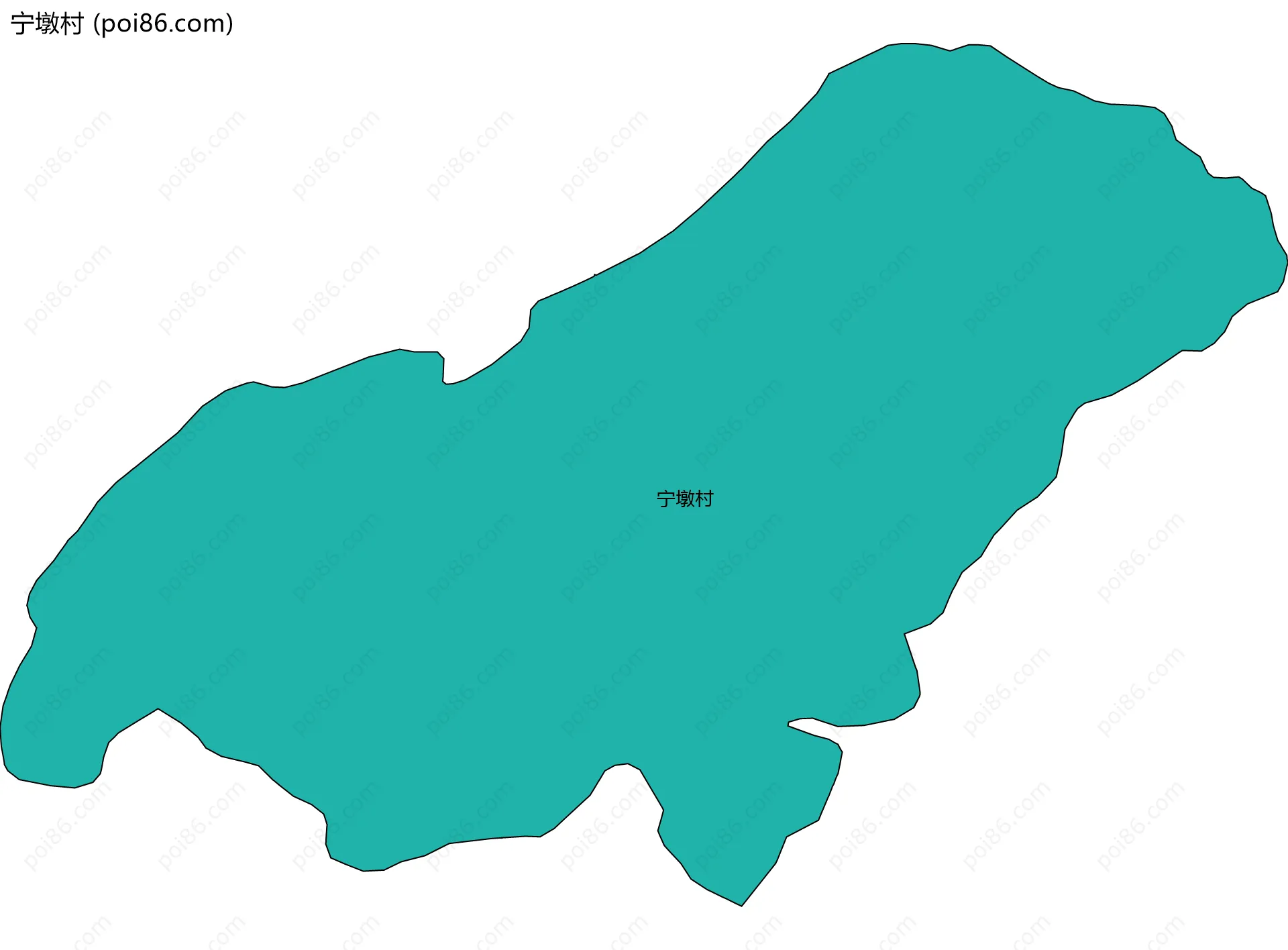 宁墩村边界地图