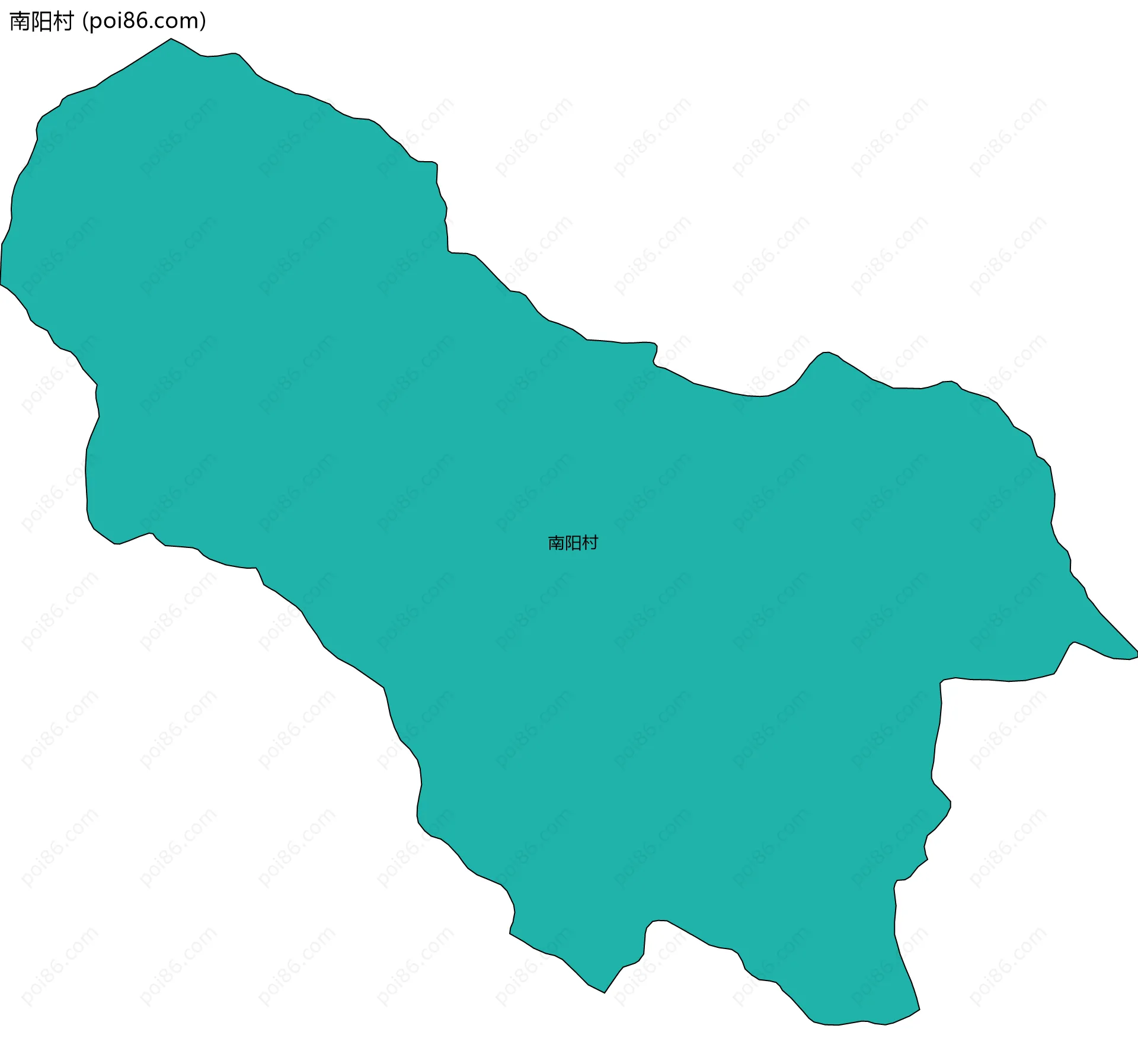 南阳村边界地图