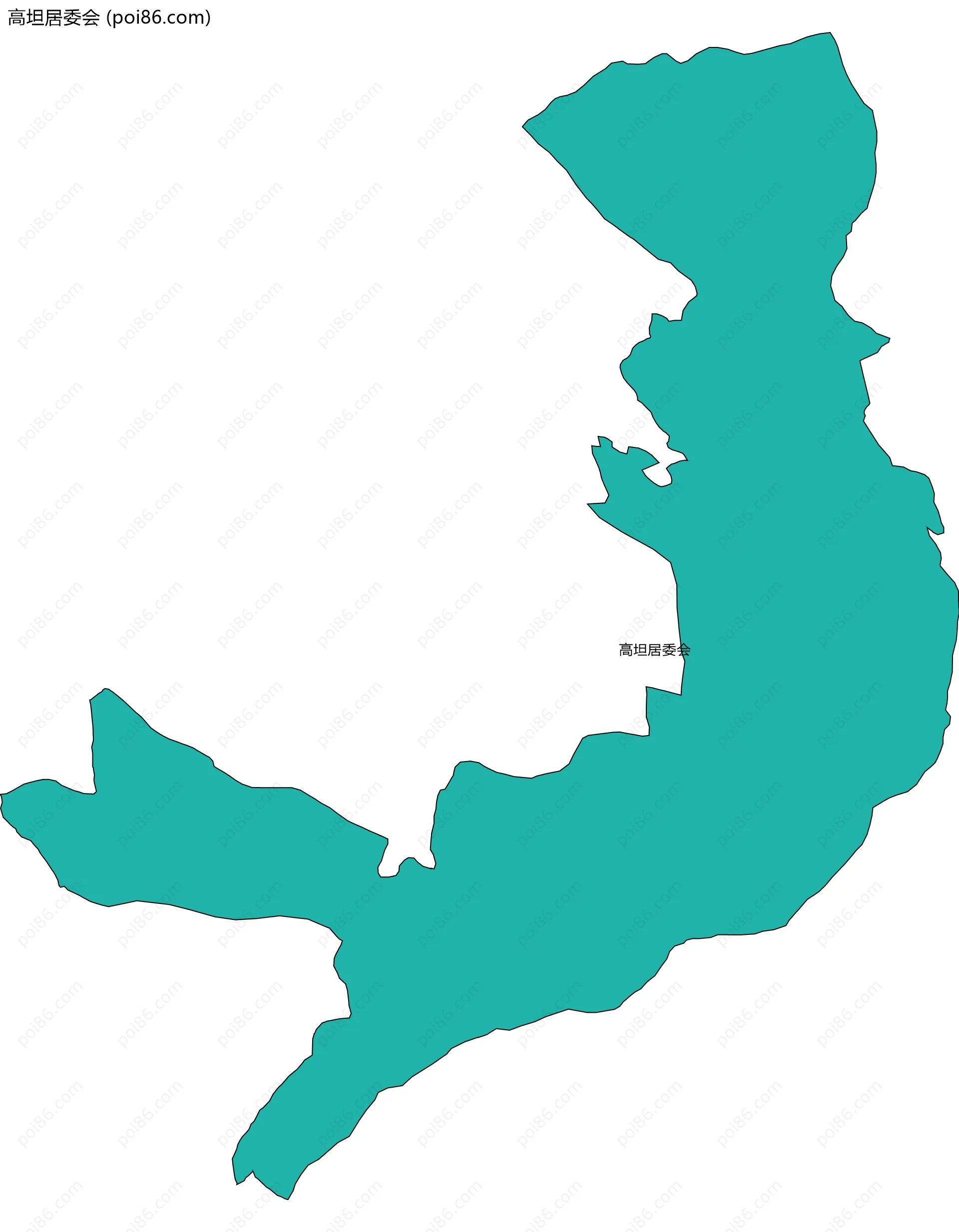 高坦居委会边界地图