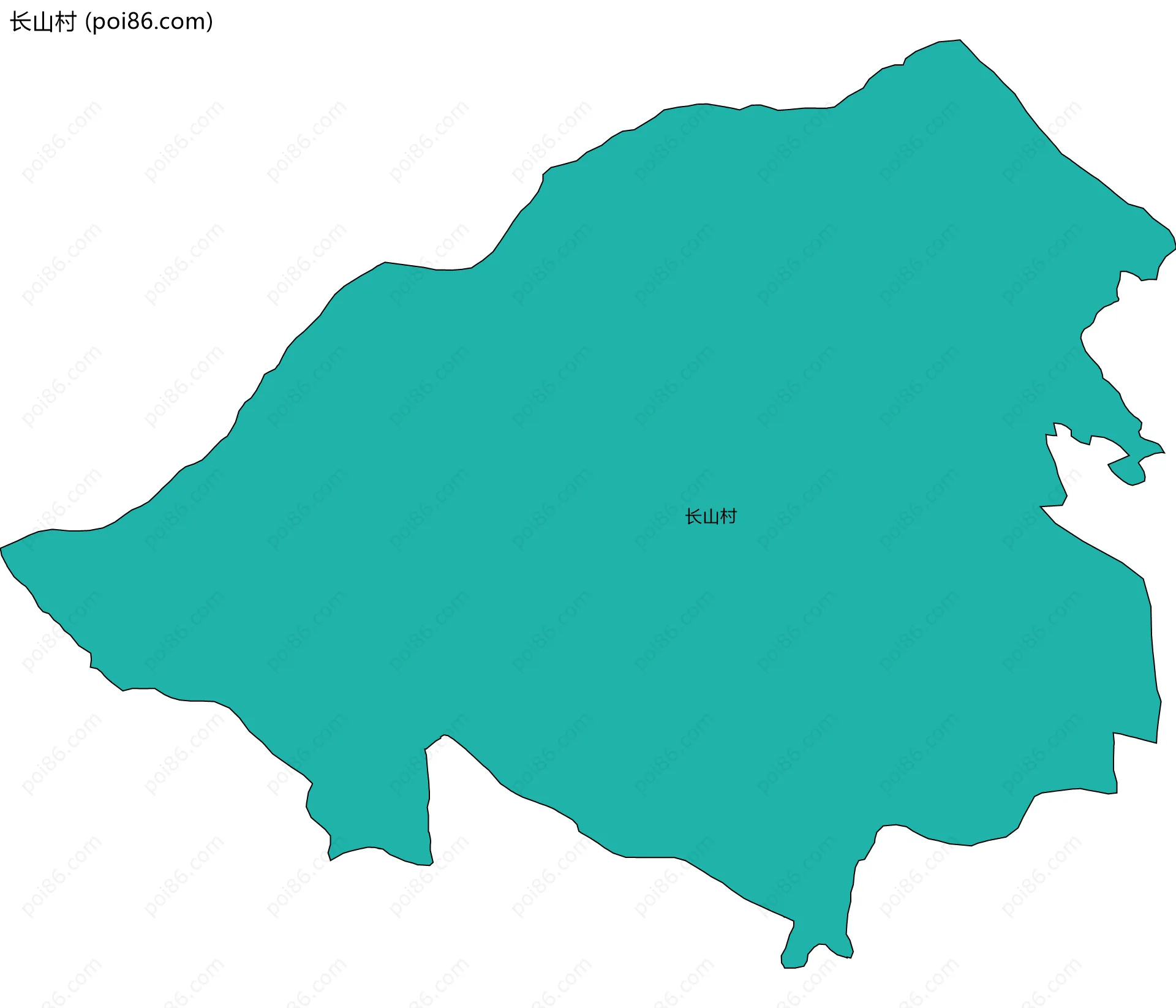 长山村边界地图