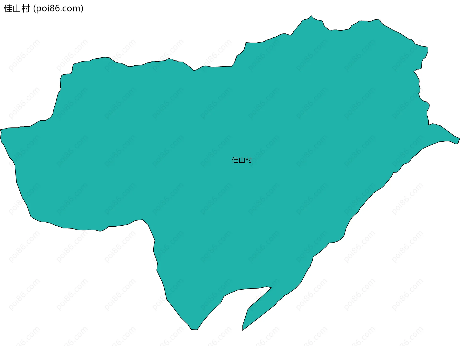 佳山村边界地图