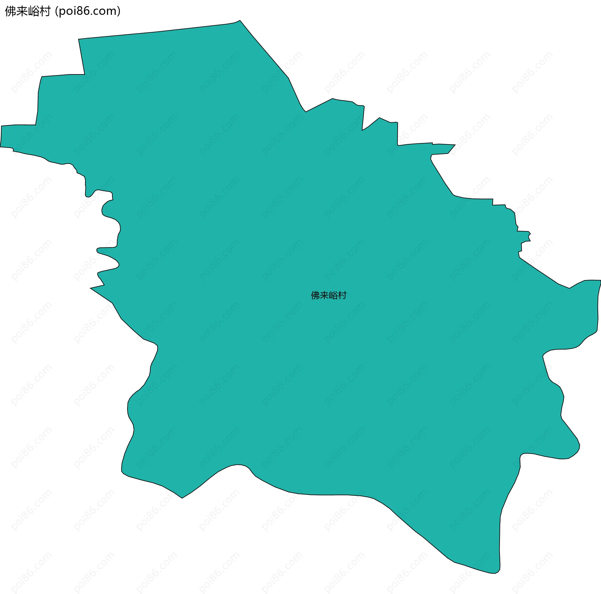 佛来峪村边界地图