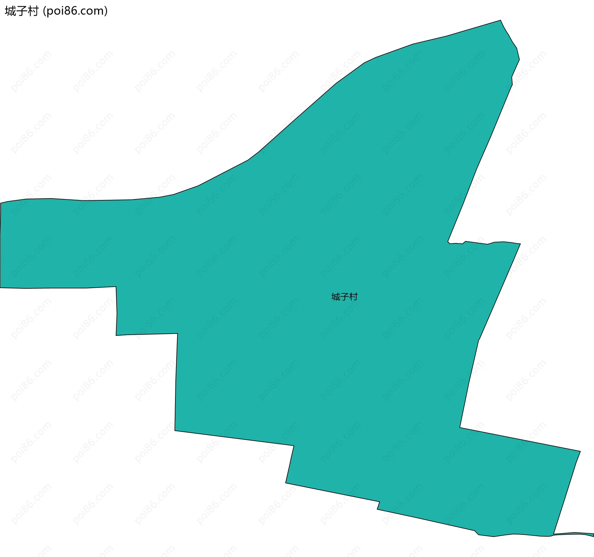 城子村边界地图